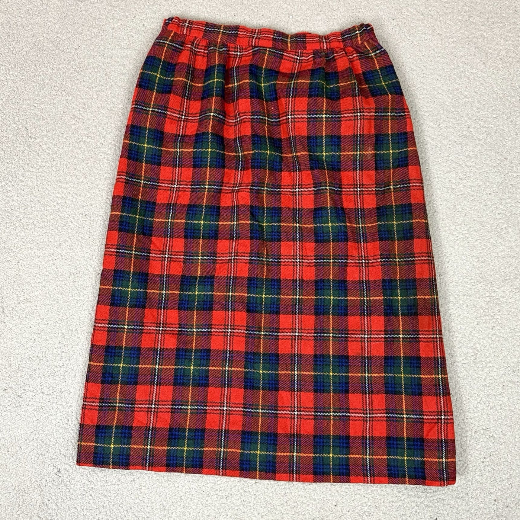 Pendleton Pendleton Skirt Womens 8 Red Boyd Tartan Plaid Wool Midi Academia Vintage Kip Size 30" / US 8 / IT 44 - 6 Thumbnail