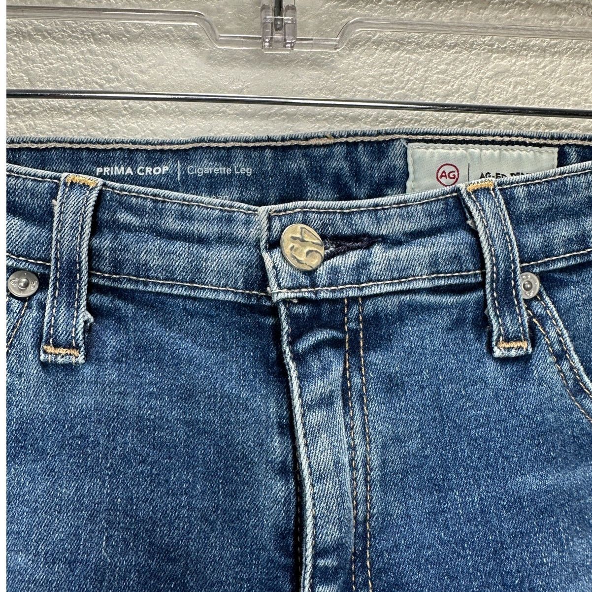 AG Adriano Goldschmied AG-ED Adriano Light Wash Prima Crop Cigarette Leg Jean 30 Size 30" / US 8 / IT 44 - 5 Thumbnail