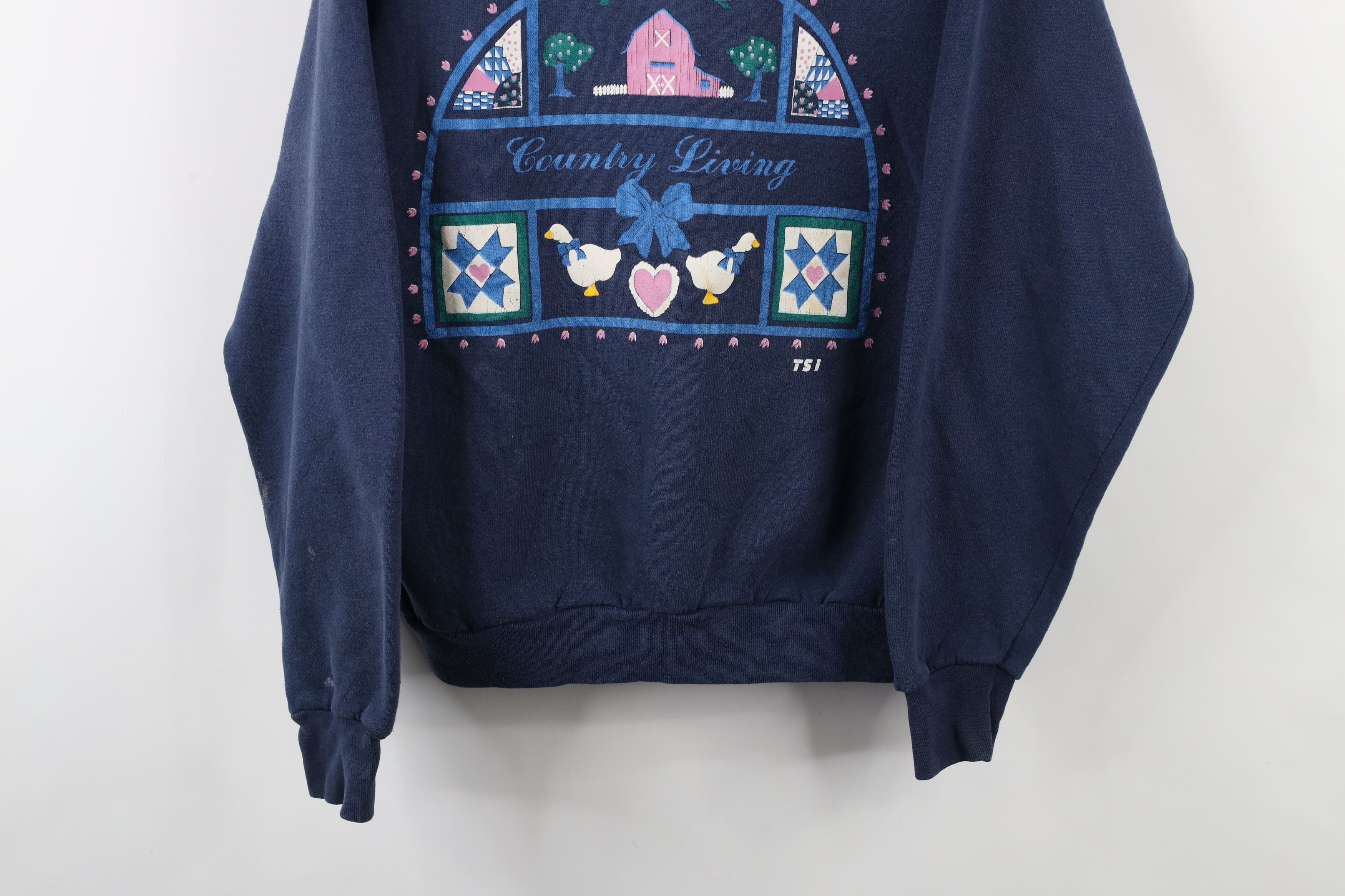 Vintage Vintage 90s Country Primitive Farmhouse Duck Sweatshirt USA Size L / US 10 / IT 46 - 3 Thumbnail