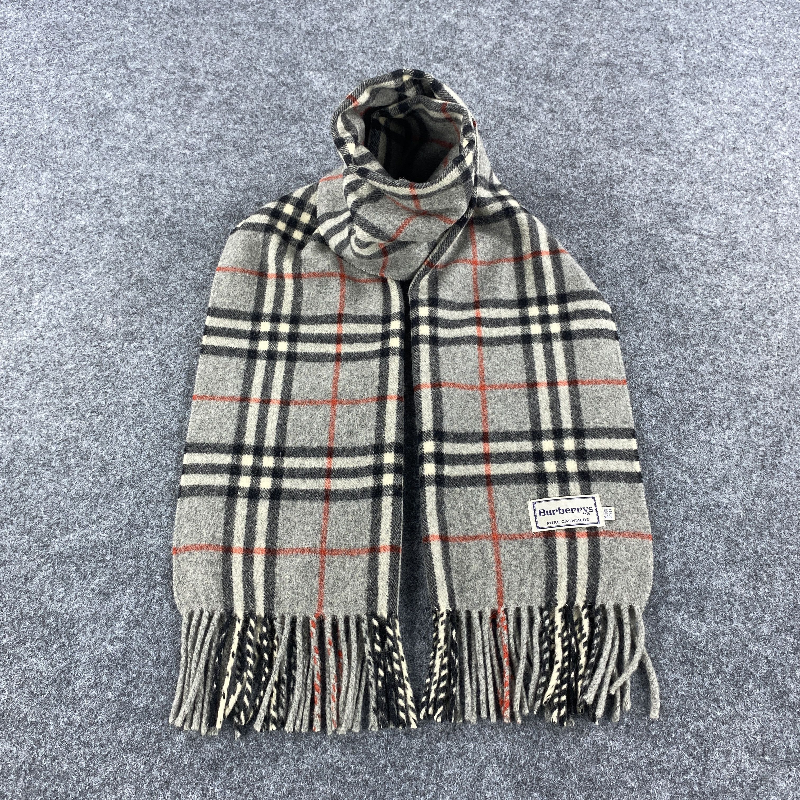 Burberry × Vintage Burberrys Scarf # D602 # Muffler # Neckwear Size ONE SIZE - 1 Thumbnail