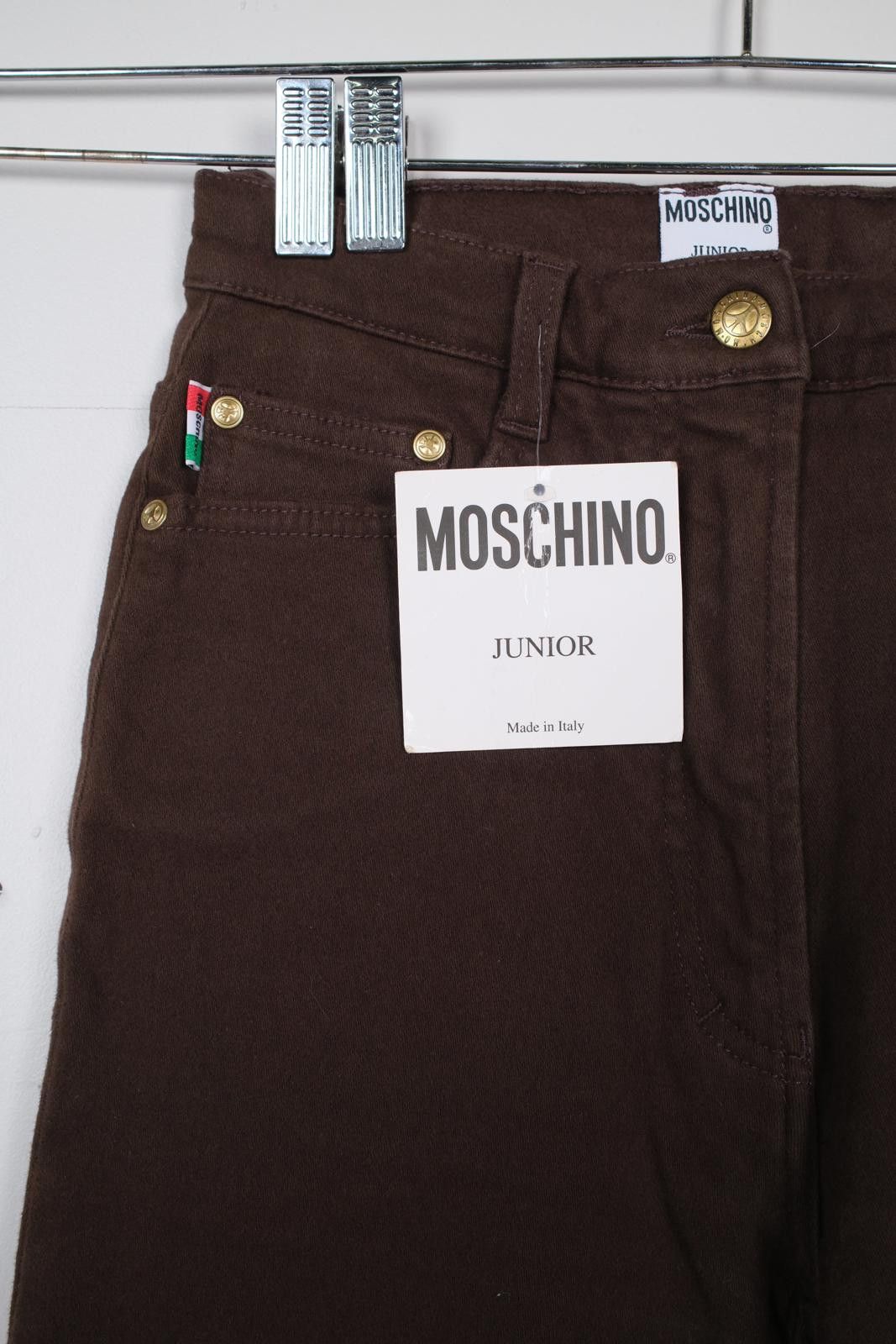 Moschino 00's Moschino Junior Peace Logo Straight-Leg-Pant Size 26" / US 2 / IT 38 - 3 Thumbnail