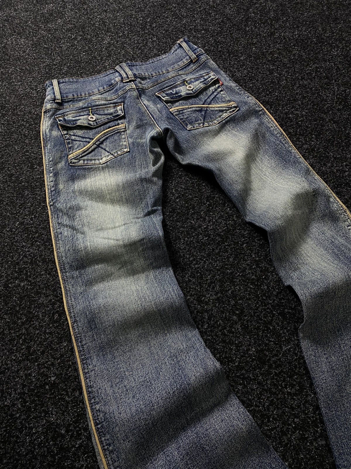 Hysteric Glamour × If Six Was Nine × Le Grande Bleu (L.G.B.) Vintage 90s japan flared mid wash denim y2k style Size 31" - 14 Thumbnail