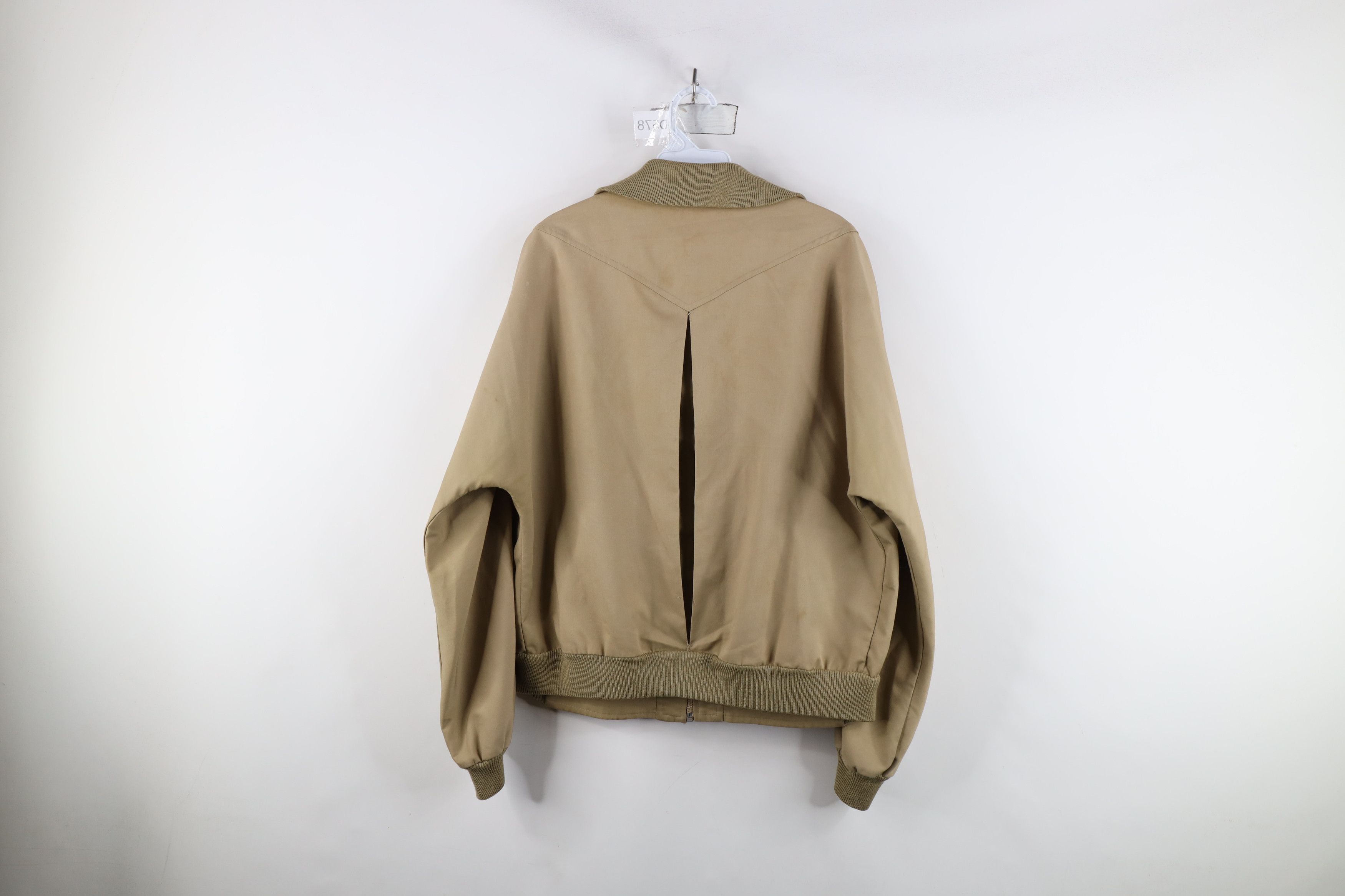 Members Only × Vintage Vintage 70s 80s Members Only Full Zip Bomber Jacket Beige Size US XXL / EU 58 / 5 - 13 Thumbnail