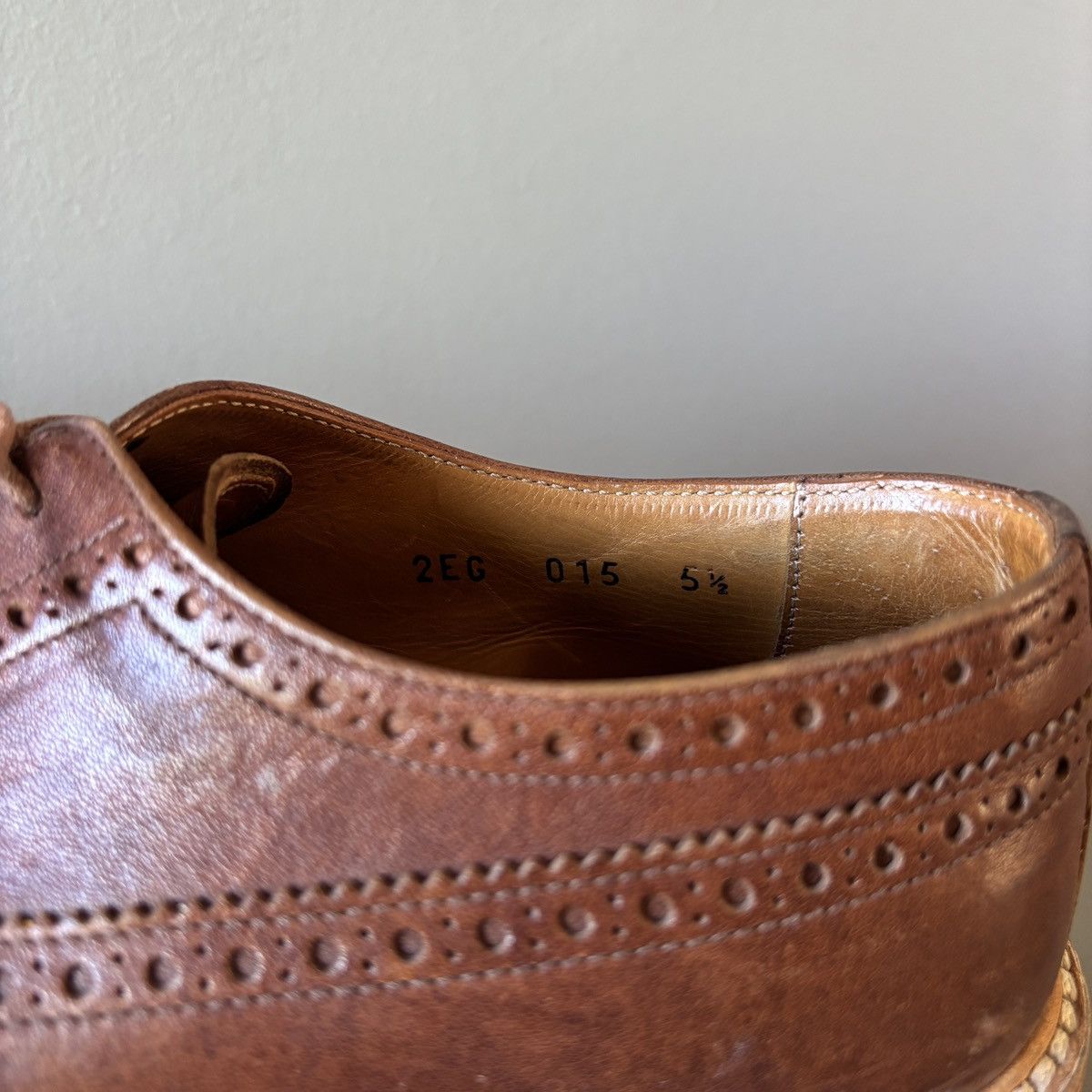 Prada Prada 2EG 015 Brown Leather Espadrille Wingtips Size US 6.5 / EU 39-40 - 9 Thumbnail