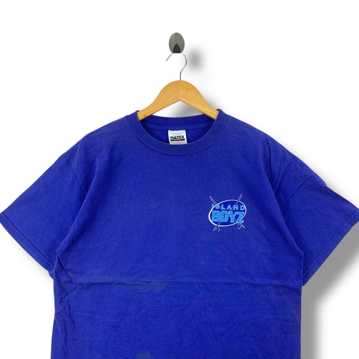 Vintage Vintage 90's ISLAND BOYZ SURF Big Wave Graphic Tee Shirt Size US L / EU 52-54 / 3 - 4 Thumbnail
