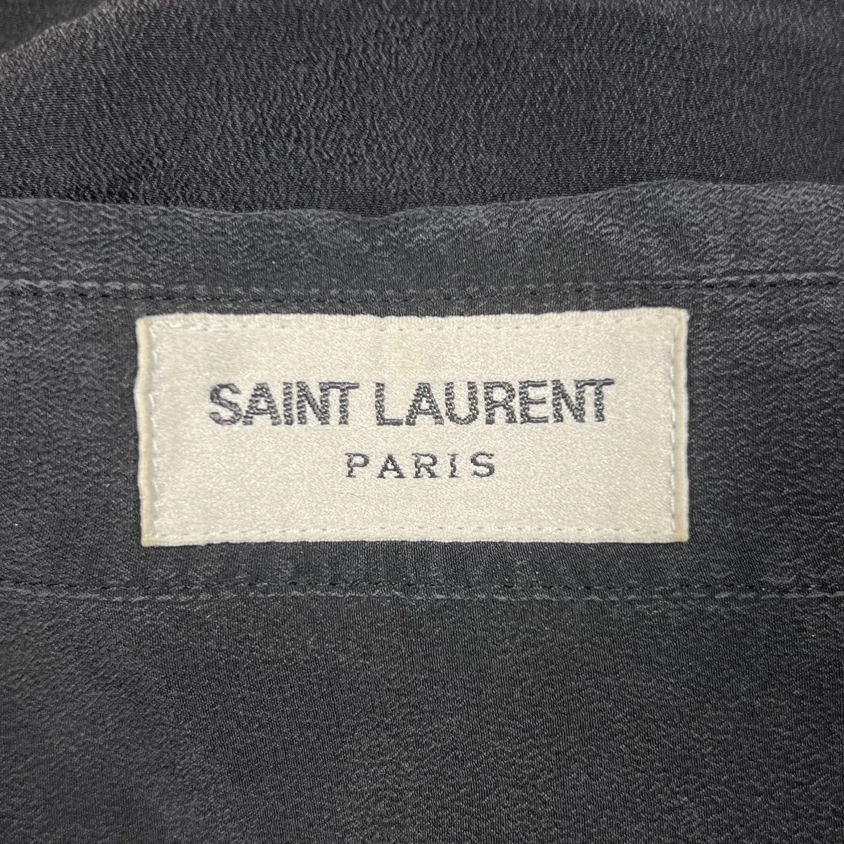 Saint Laurent Paris |[ FW17 Saint Laurent Crepe Silk Button Up Shirt ]| Size US S / EU 44-46 / 1 - 9 Thumbnail
