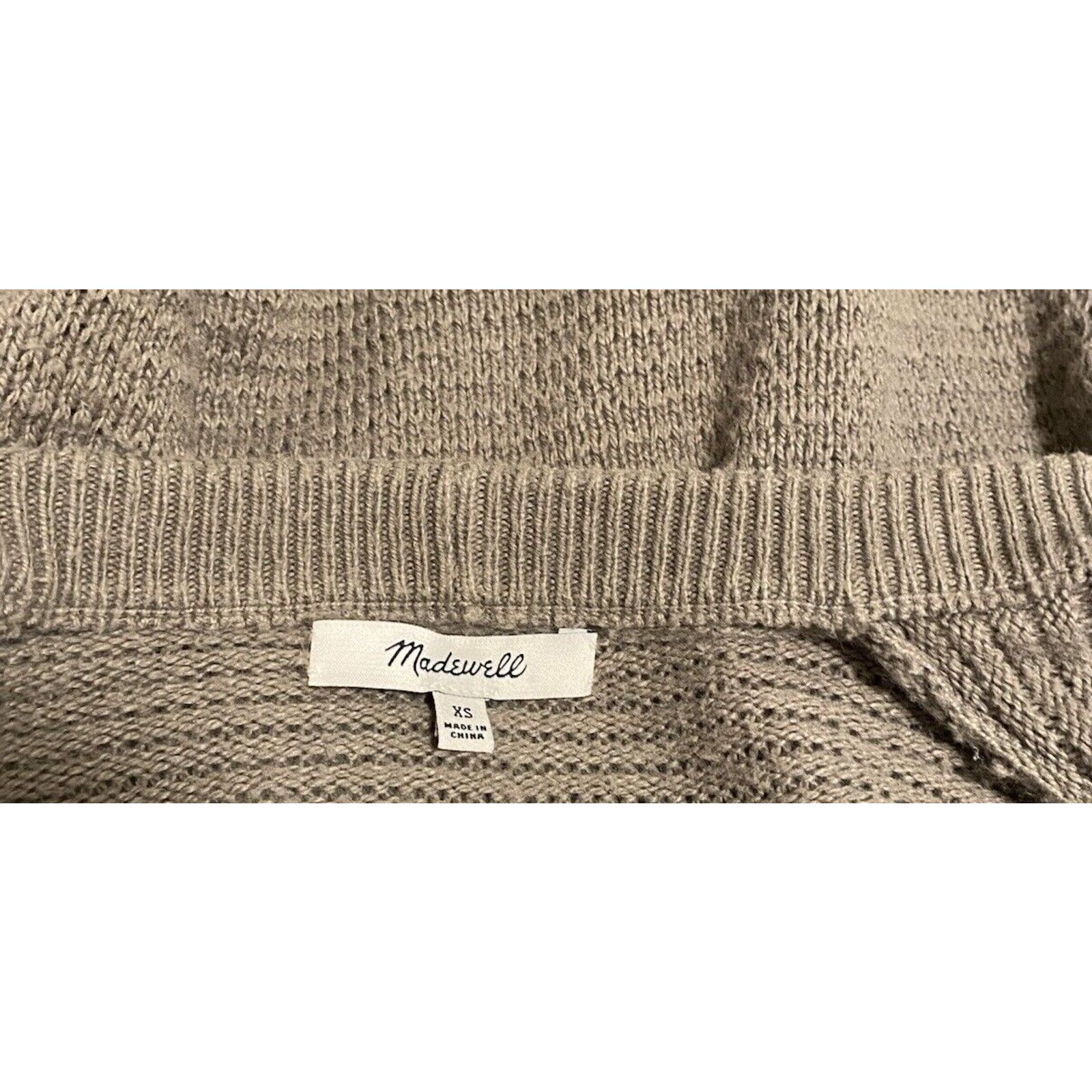 Madewell Madewell Seabank Green Open Front Knit Cardigan Sweater XS Size XS / US 0-2 / IT 36-38 - 8 Thumbnail