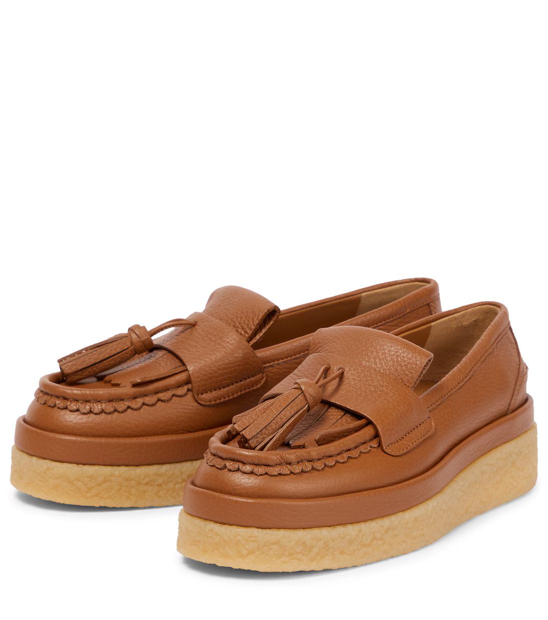 Chloe o1y0825 Loafers in Tan Size US 7 / IT 37 - 3 Thumbnail