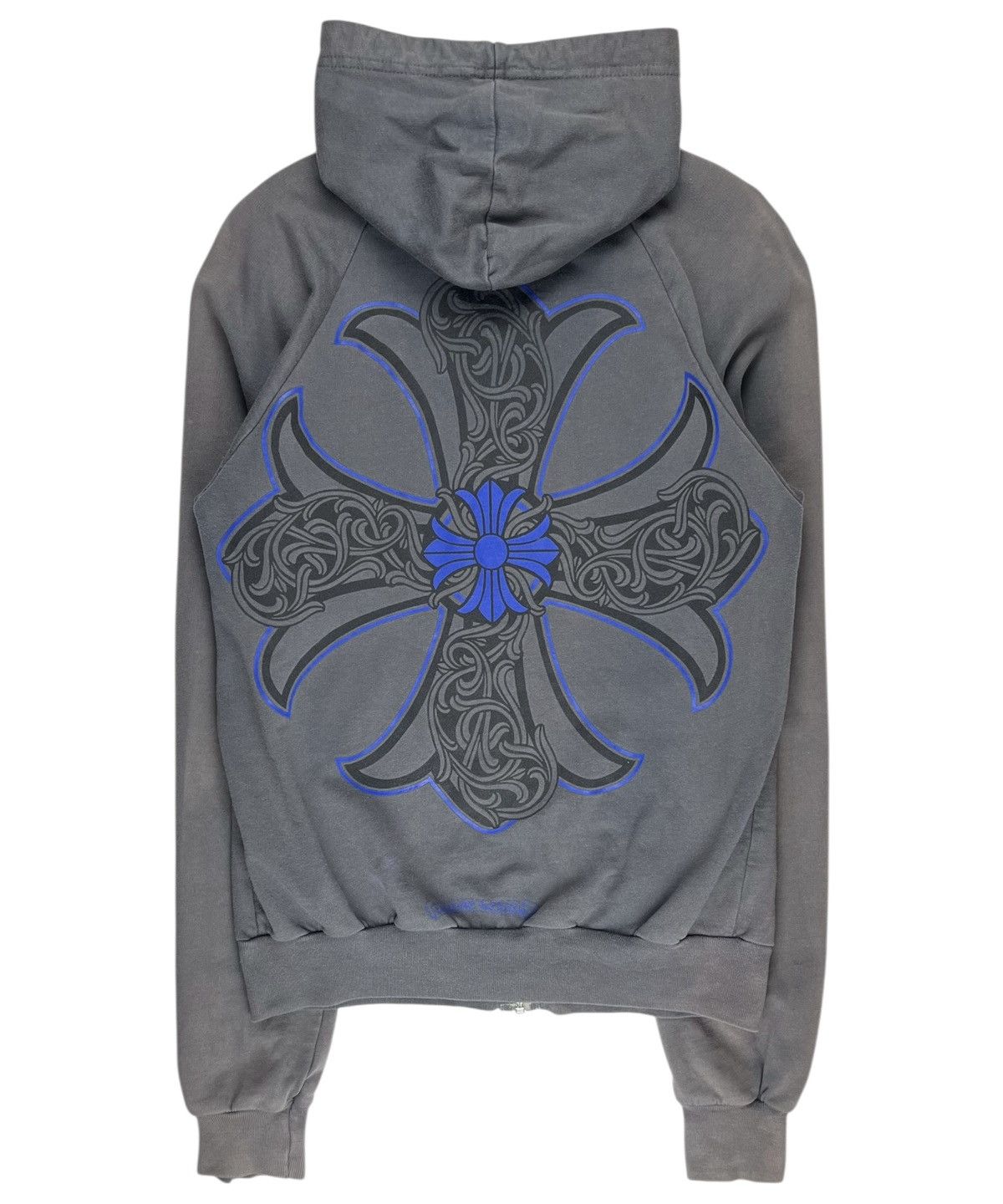 Chrome Hearts Chrome Hearts Grey Zip Up Hoodie | Grailed