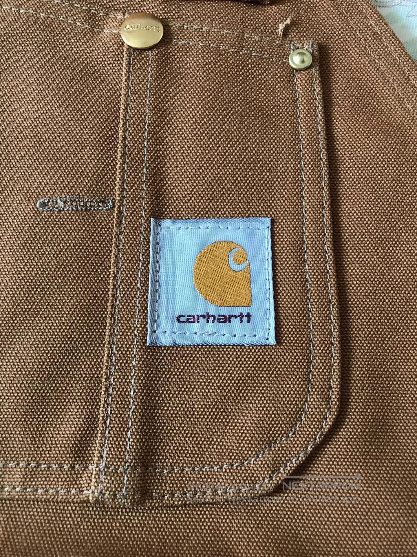 Carhartt Carhartt R02 BRN W38L30 Bib Overalls. Size US 38 / EU 54 - 5 Thumbnail