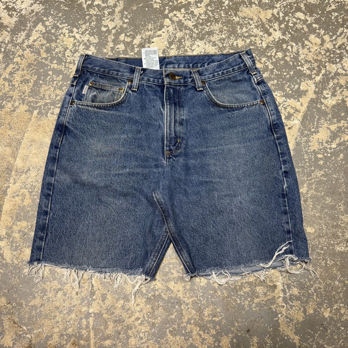 Carhartt Vintage Carhartt Denim Cut Off Workwear Shorts Jorts Size US 34 / EU 50 - 3 Thumbnail