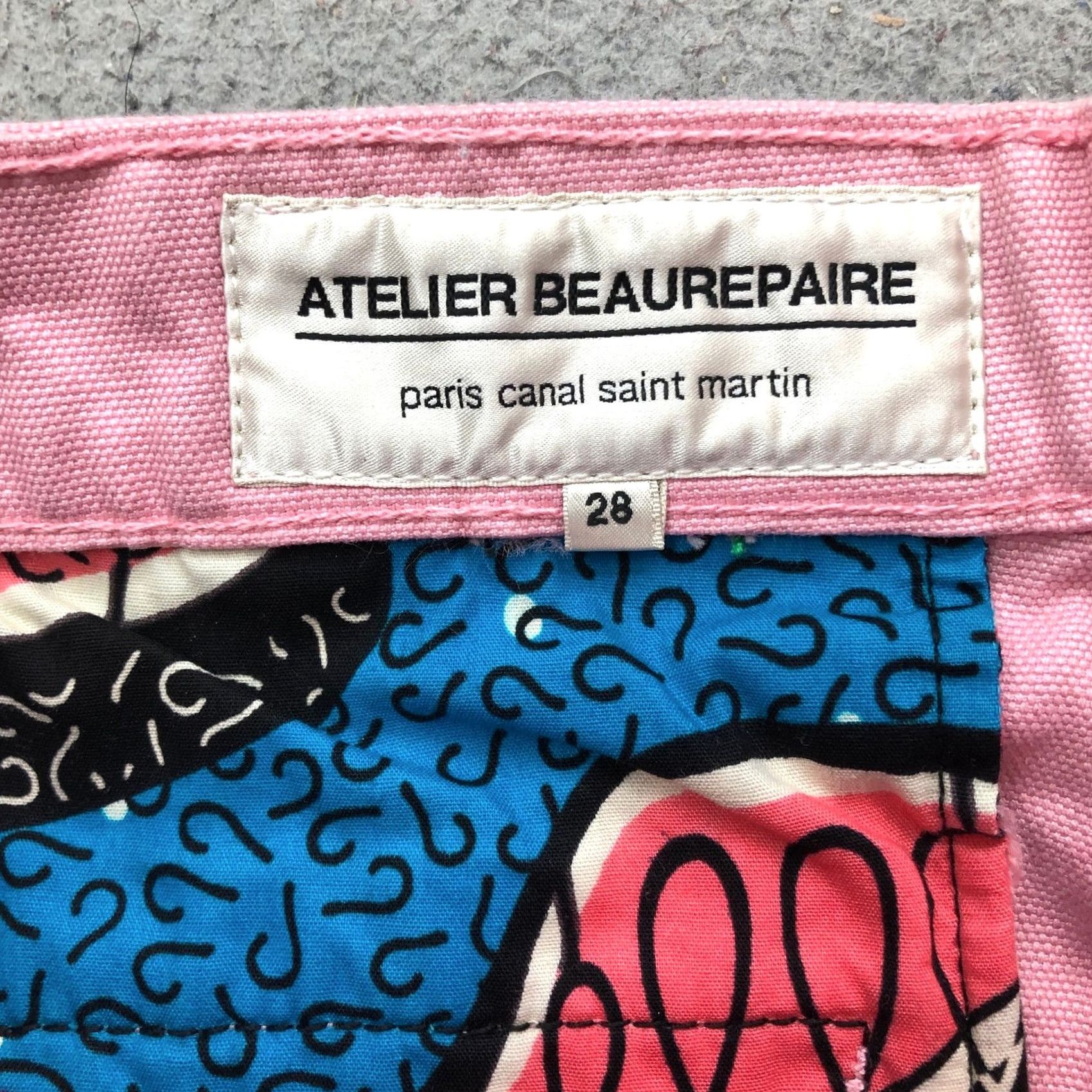 Pinko Atelier Beaurepaire Marie Canvas Pants Womens 28 x23 Straight Pocket Pink Front Logo Chino Casual Pants Womens Regular Straight Pink Jeans 28 Size 28" / US 6 / IT 42 - 5 Thumbnail