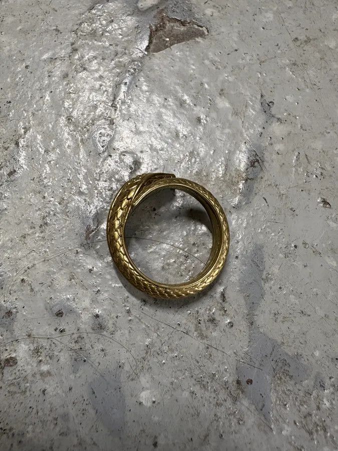 Roberto Cavalli × Vintage 2000s Roberto Cavalli Snake Cobra Ring Size ONE SIZE - 1 Thumbnail