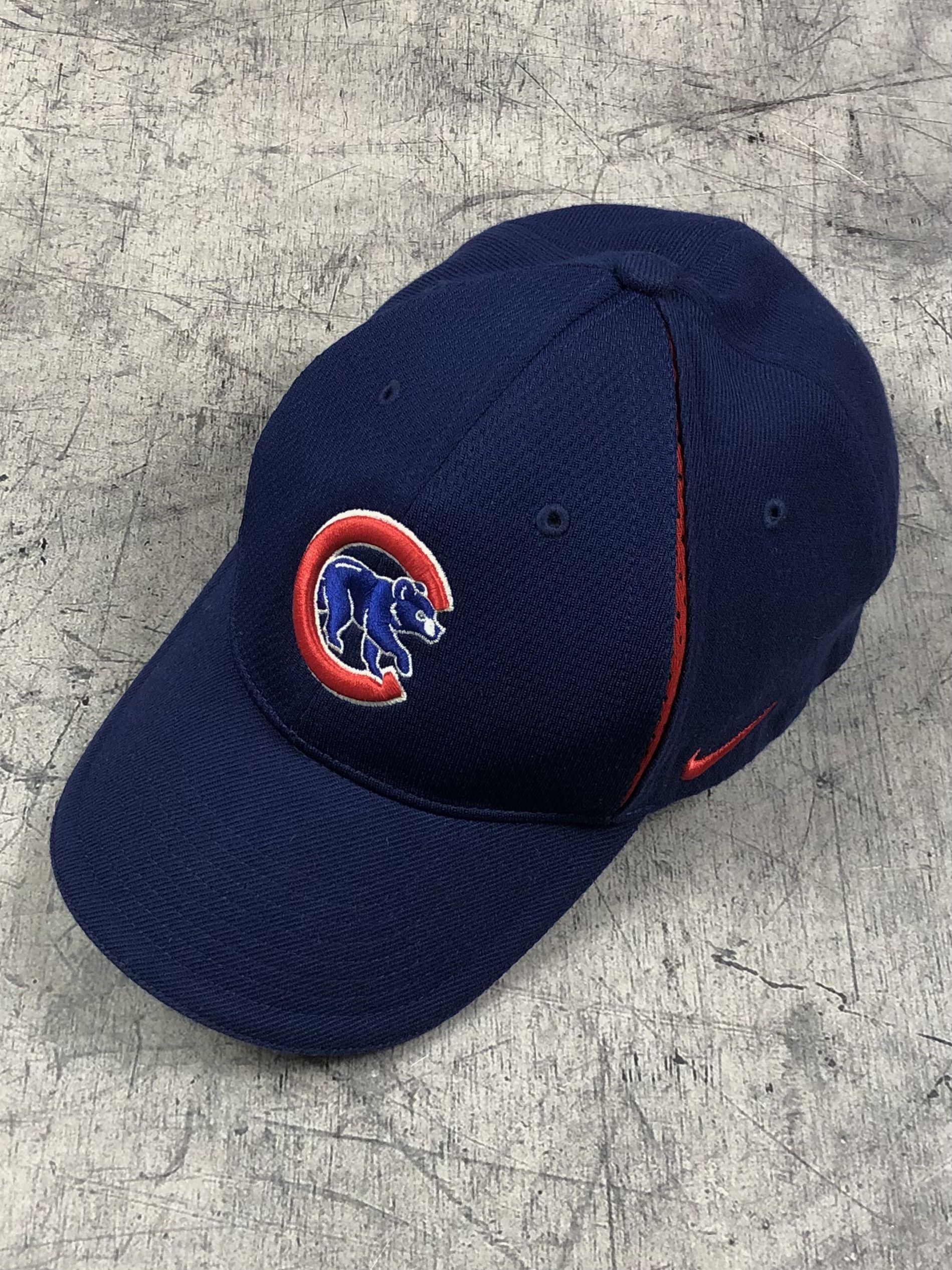 Nike Vintage 90s MLB Chicago Cubs Nike Cap Size ONE SIZE - 1 Thumbnail