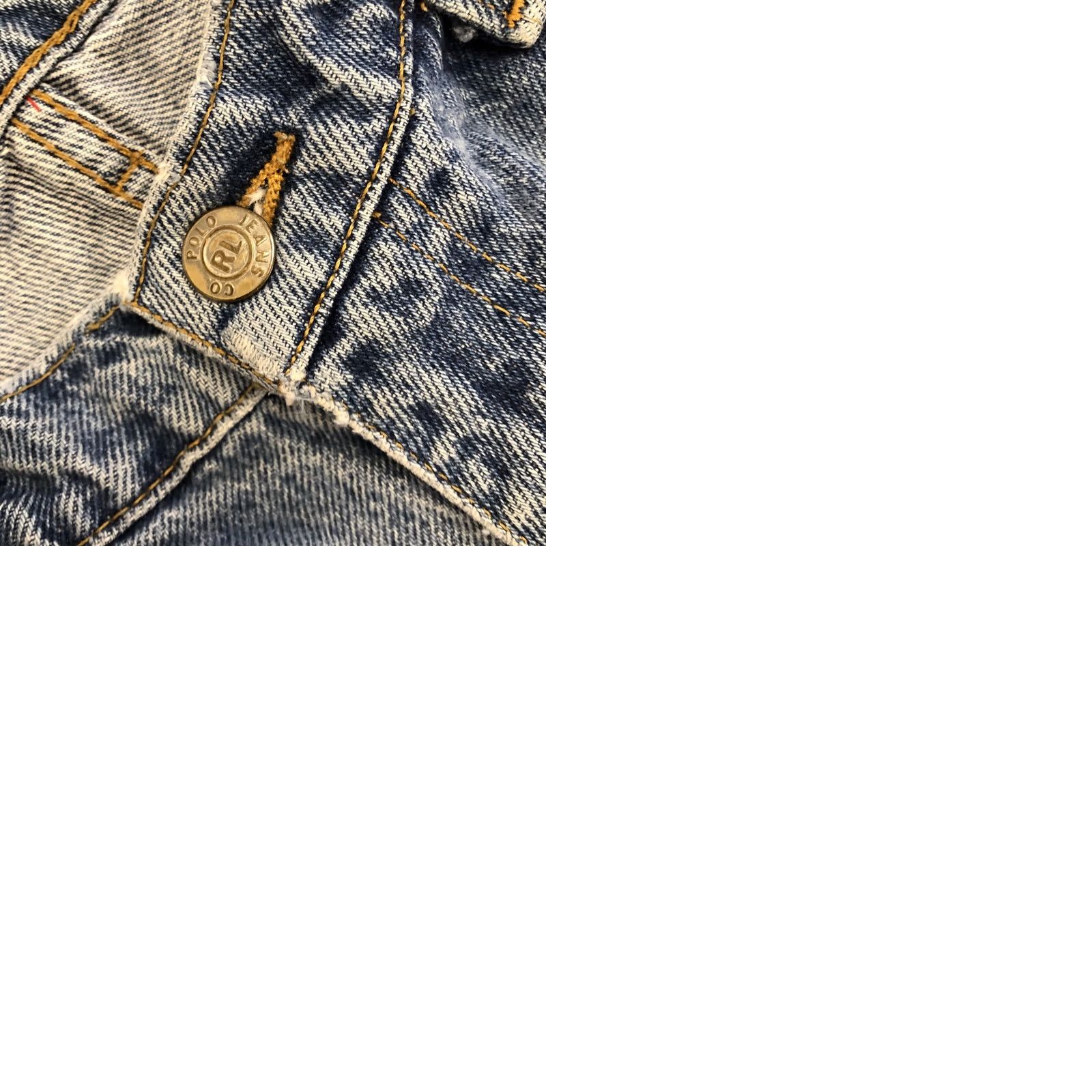 Polo Ralph Lauren VINTAGE Polo Ralph Lauren Denim Shorts Banner Flag 80s 90s Distressed Blue Polo Ralph Lauren Mens 33 34x11 34x11 Regular Inseam 11" Relaxed High Rise Size US S / EU 44-46 / 1 - 9 Thumbnail