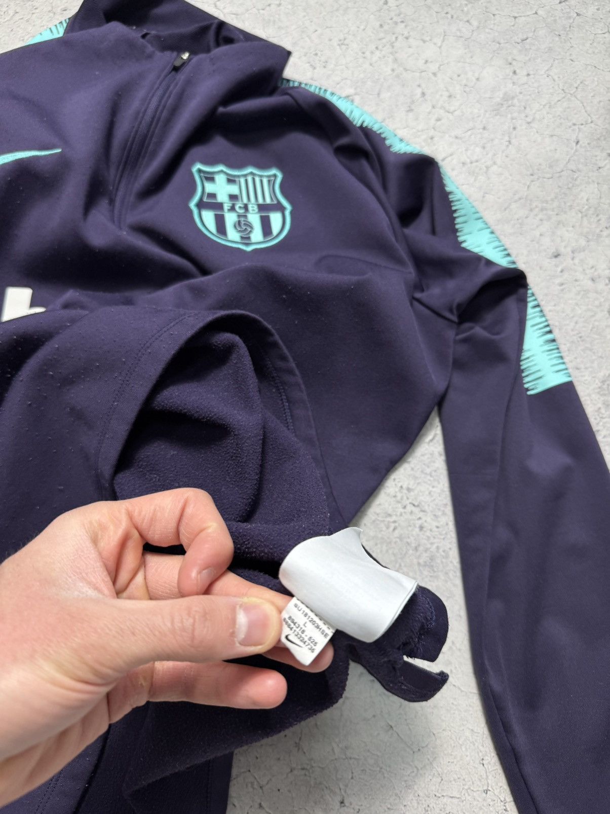 Nike Nike Dri-Fit FC Barcelona Training Jacket 1/4 Zip Track Top Size US L / EU 52-54 / 3 - 9 Thumbnail