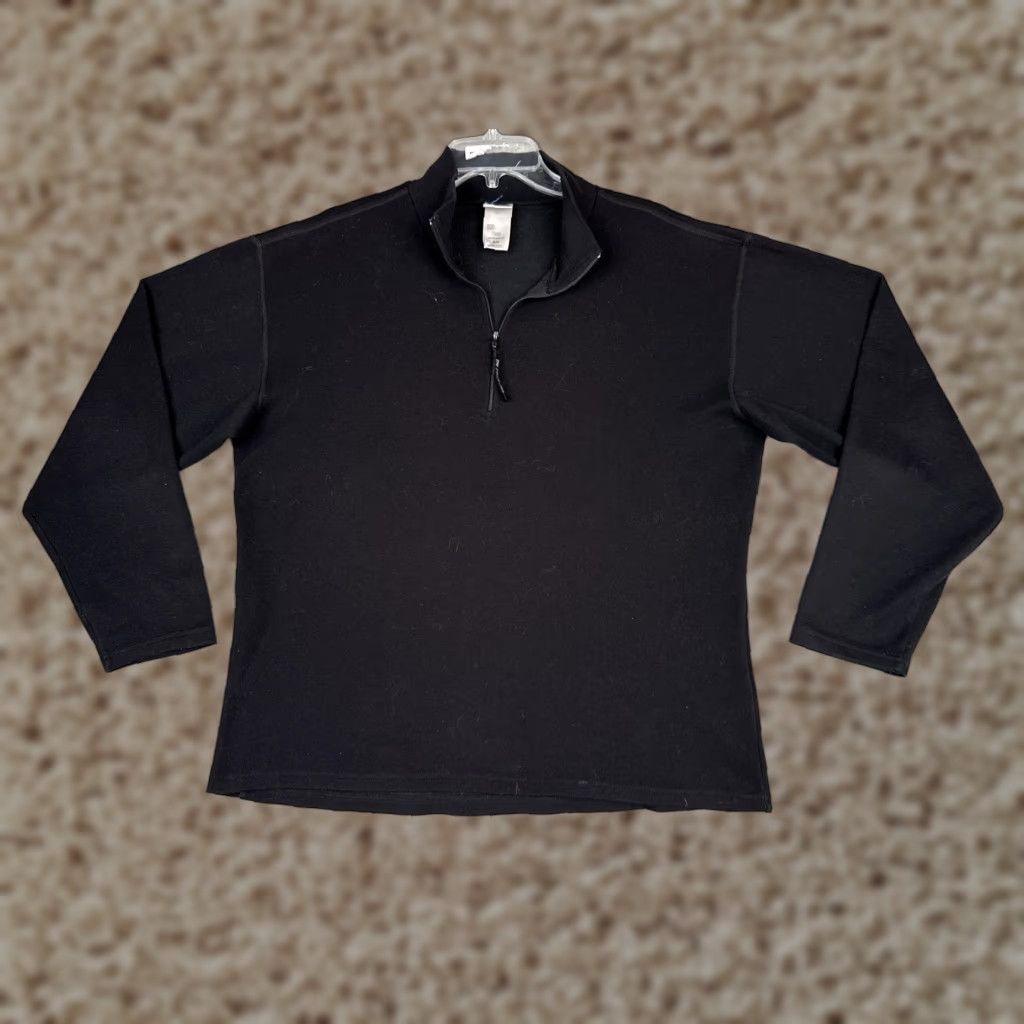 The North Face The North Face Sweatshirt Mens Medium Black 1/4 Zip Mock Neck Pullover Fleece Size US M / EU 48-50 / 2 - 1 Thumbnail