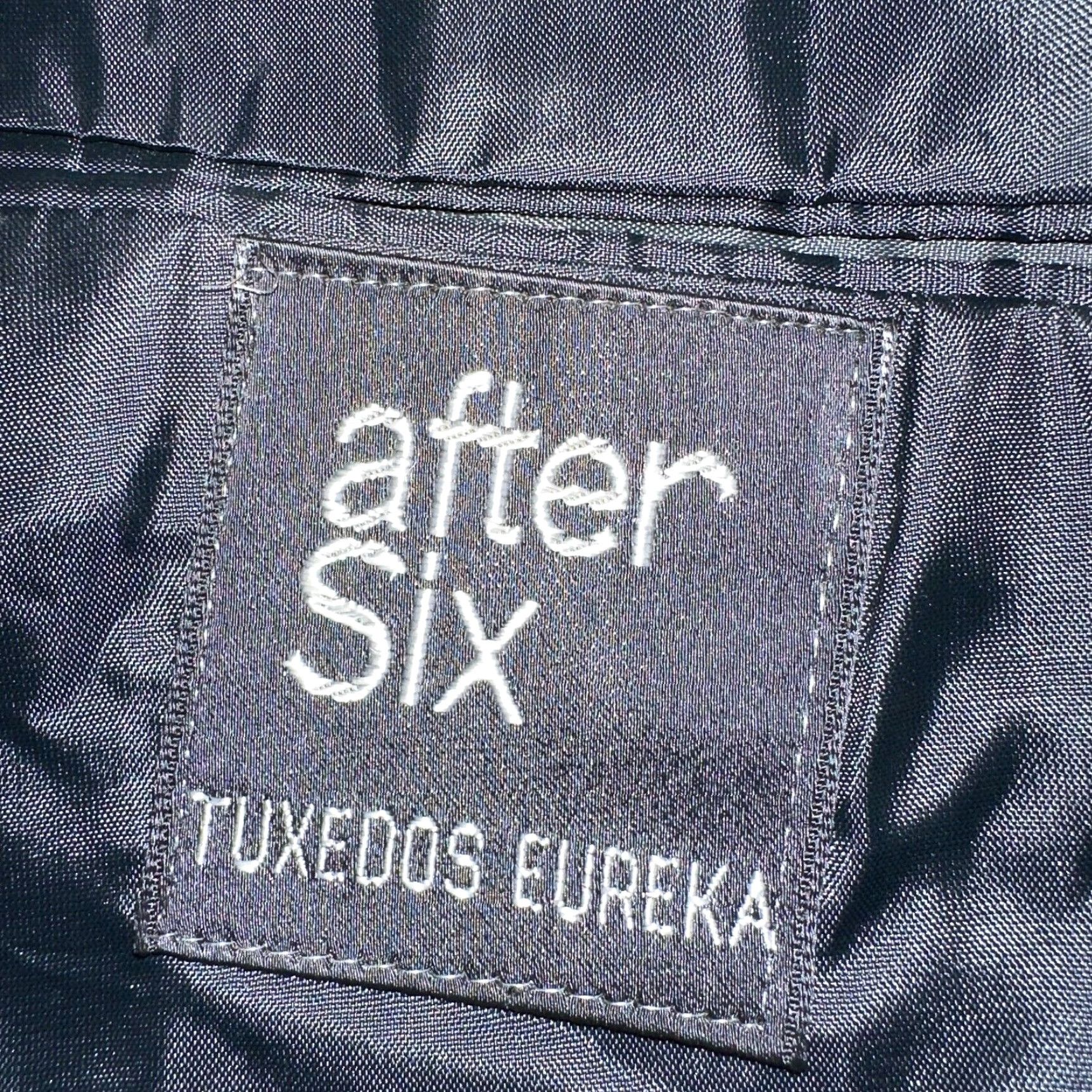 After Six VINTAGE 60s After Six Black Wool Blend Tuxedo Jacket 40R Formal Eveningwear Mens Size 40R - 3 Thumbnail