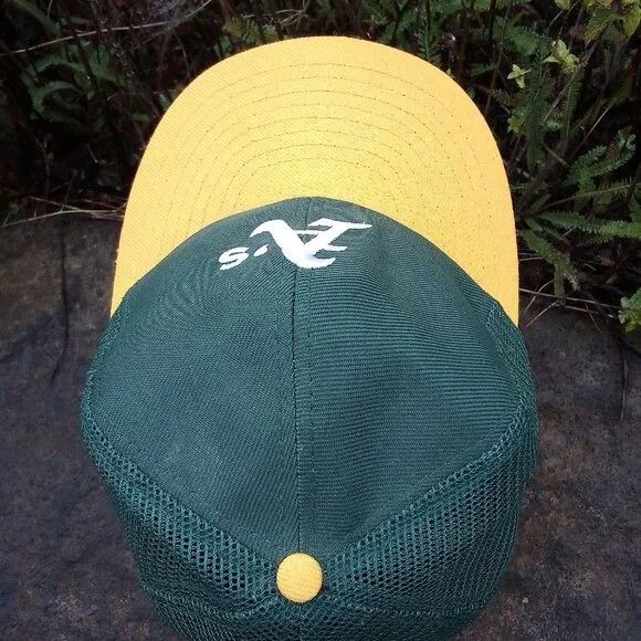 MLB × Vintage Vintage Annco Oakland Athletics Snap Back Trucker Hat Size ONE SIZE - 4 Thumbnail