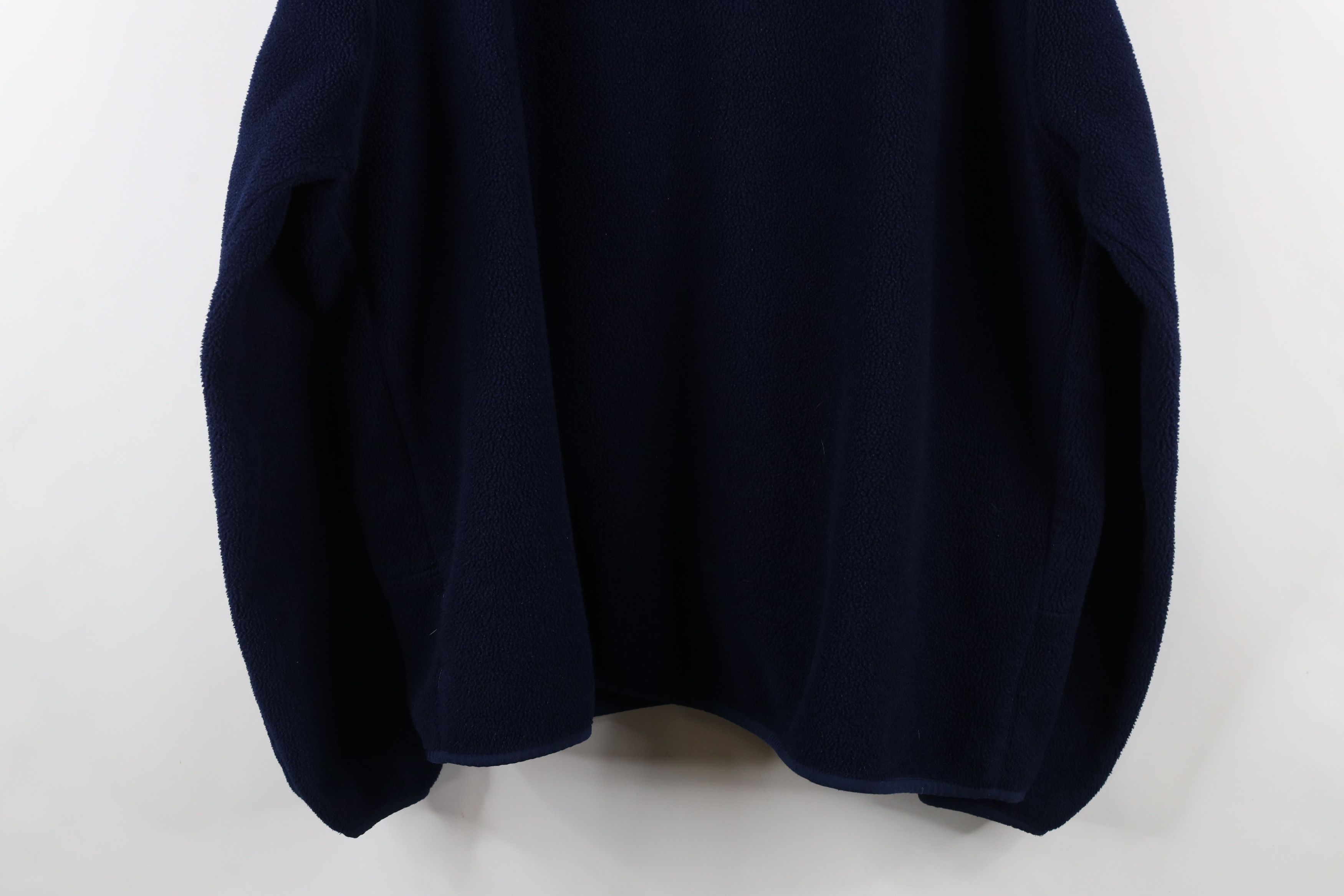 Lands' End × Vintage Vintage 90s Lands End Faded Full Zip Fleece Jacket Navy Blue Size US XXL / EU 58 / 5 - 12 Thumbnail