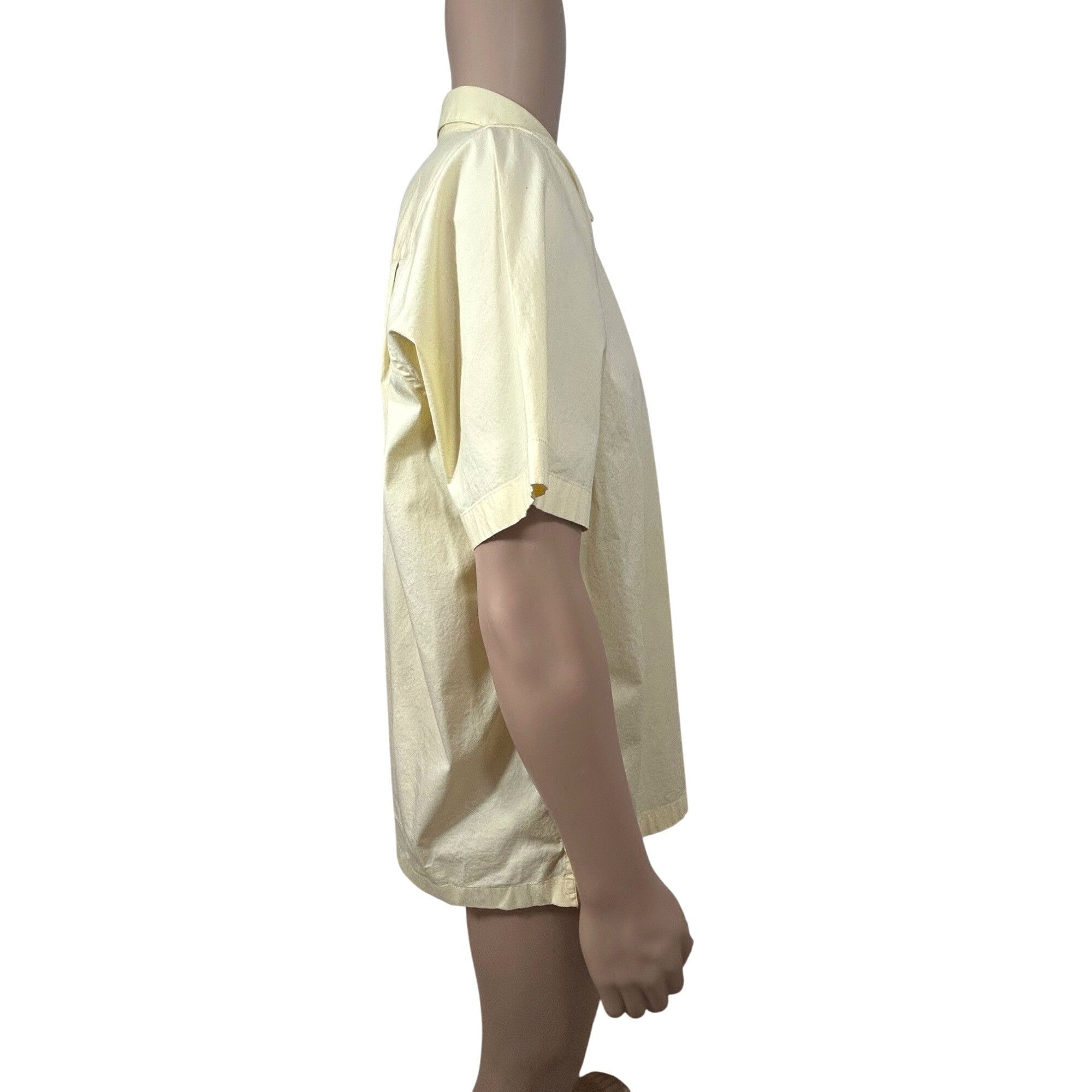 Structure Structure Men’s Shirt Vintage 90’s Yellow Short Sleeve L But Size US L / EU 52-54 / 3 - 13 Thumbnail