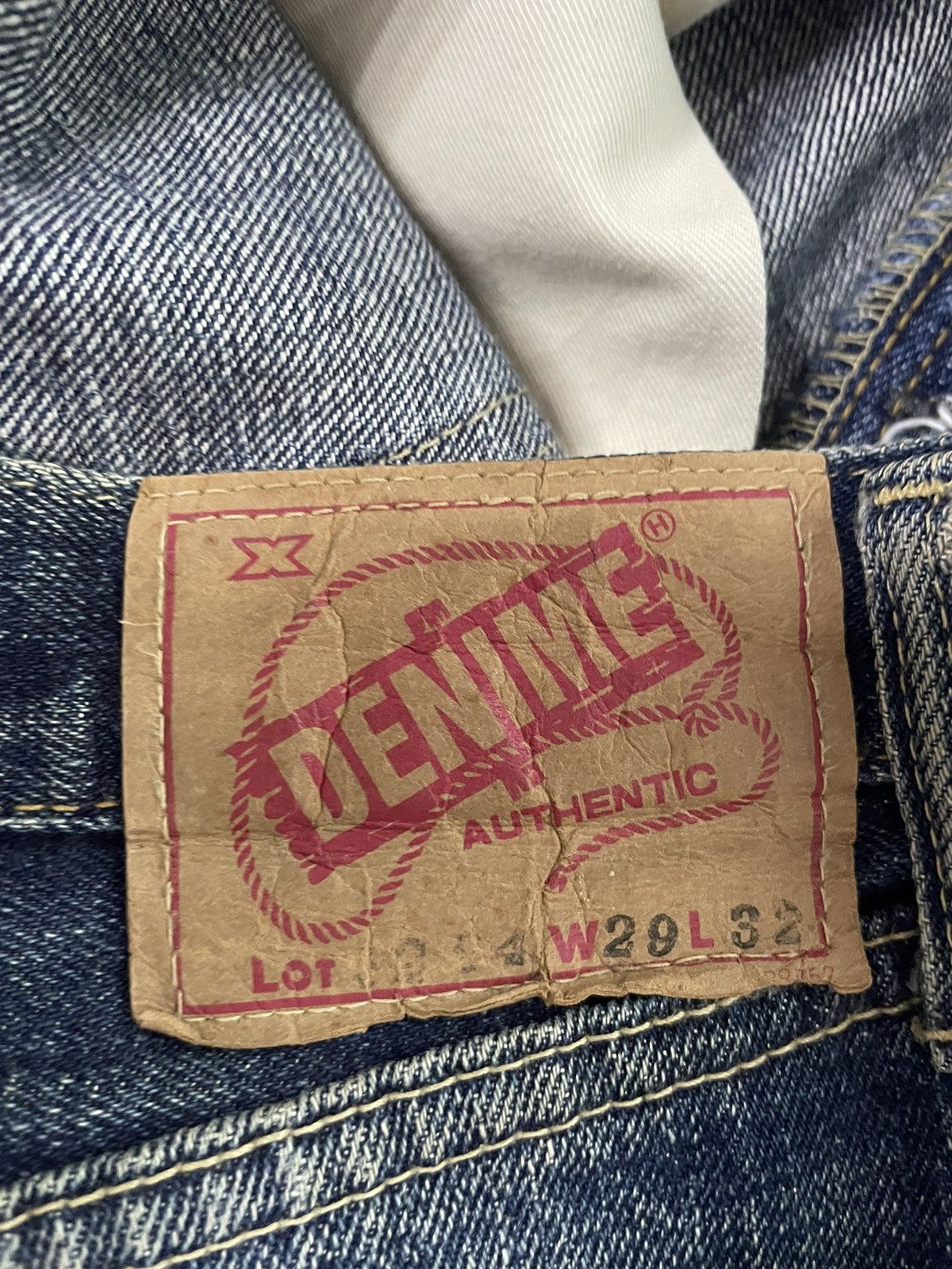 Denime Vintage Denime Orizzonti Selvedge Faded Distresed Denim Size US 30 / EU 46 - 16 Thumbnail