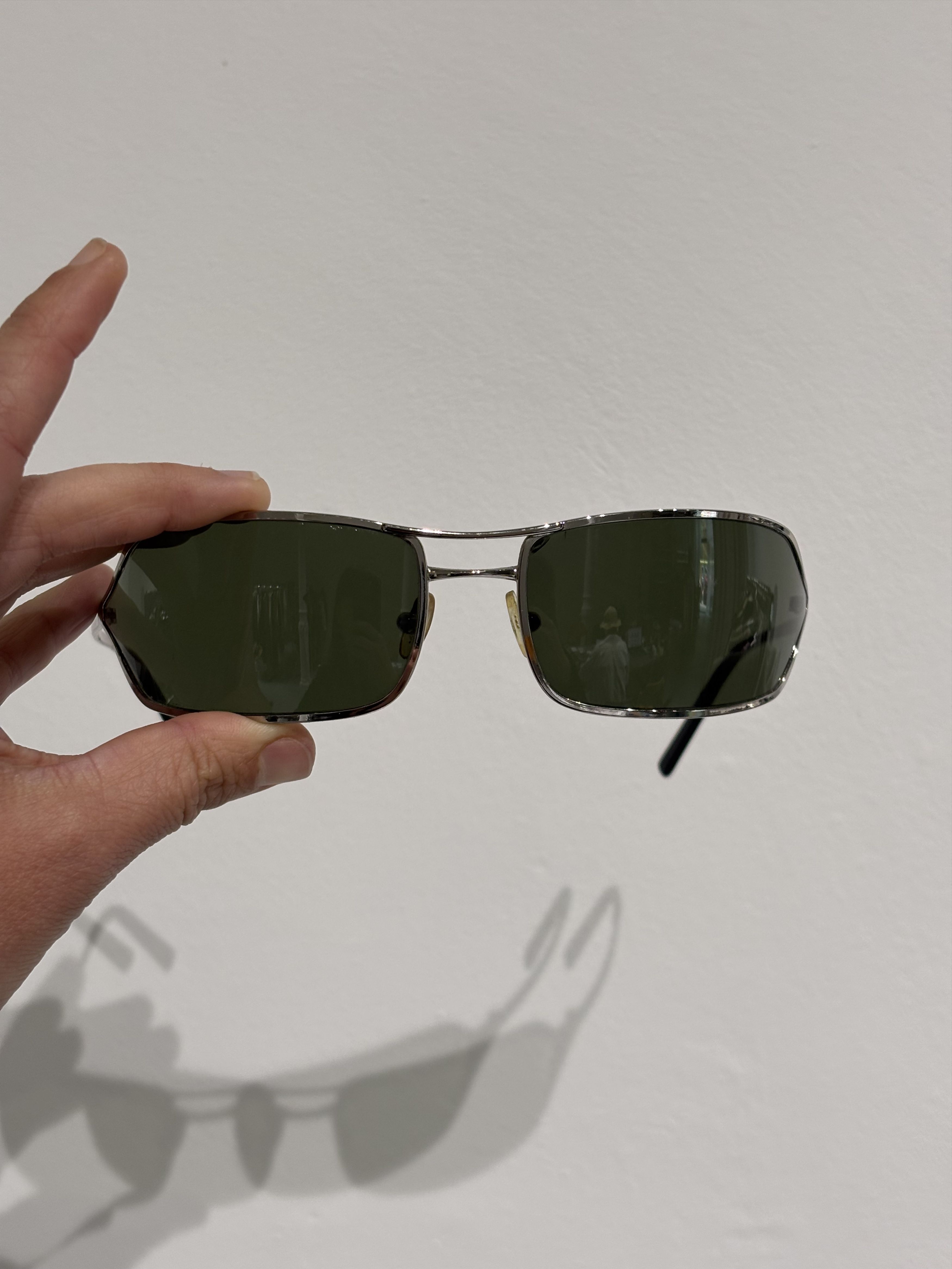 Prada PRADA Sunglasses 2004 Rimless Sport Metal Frame Shield RI715 Size ONE SIZE - 4 Thumbnail