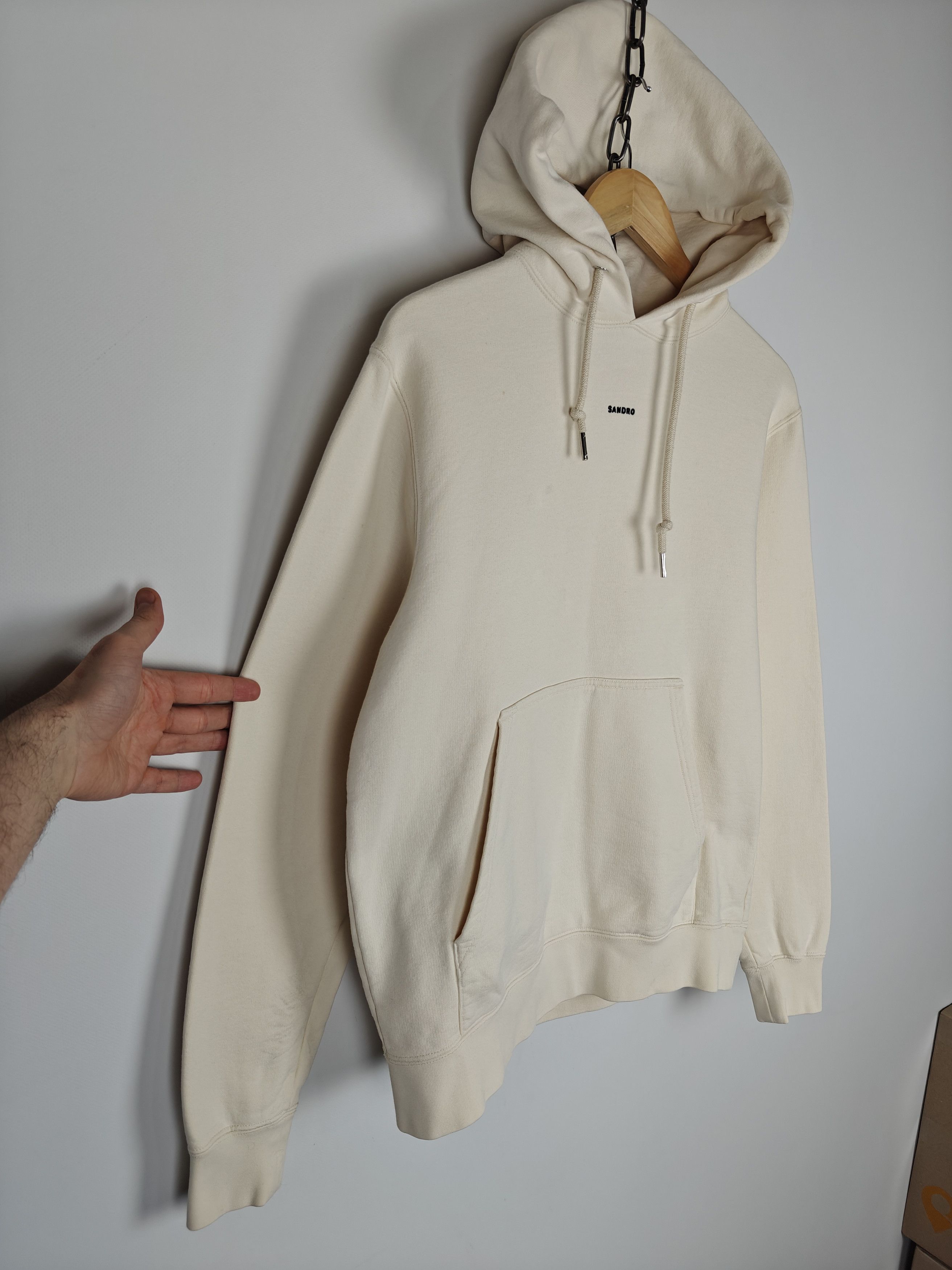Sandro Sandro Paris Hoodie Beige Pullover Center Logo size M Size US M / EU 48-50 / 2 - 4 Thumbnail