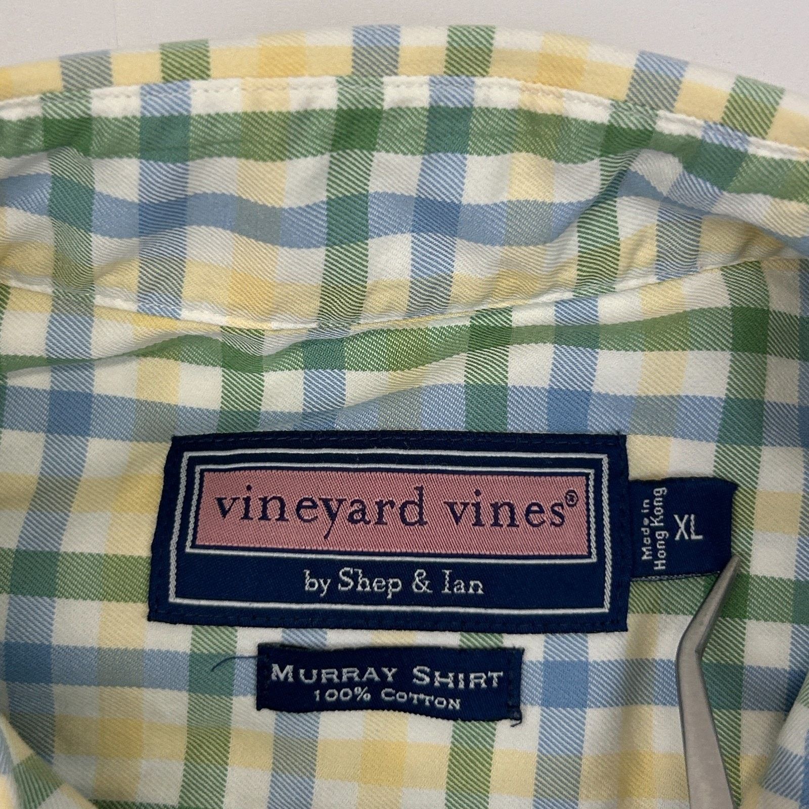Vineyard Vines Vineyard Vines Murray Button Front Shirt Yellow XL X-Large Size US XL / EU 56 / 4 - 4 Thumbnail
