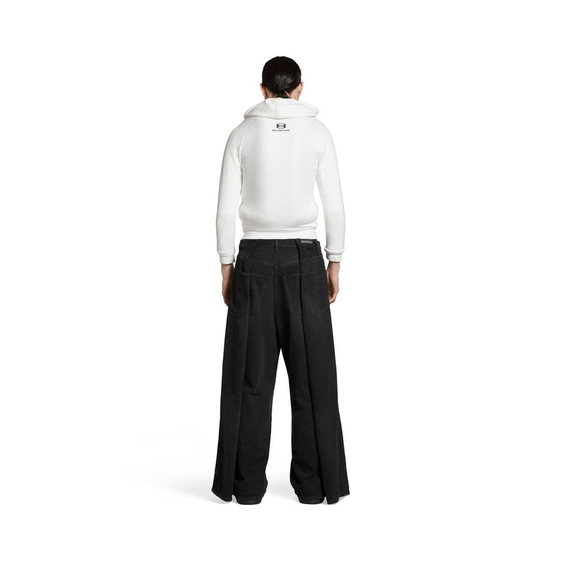 Balenciaga o1mt1gz1224 Double Side Pants in Black Size US 28 / EU 44 - 4 Thumbnail