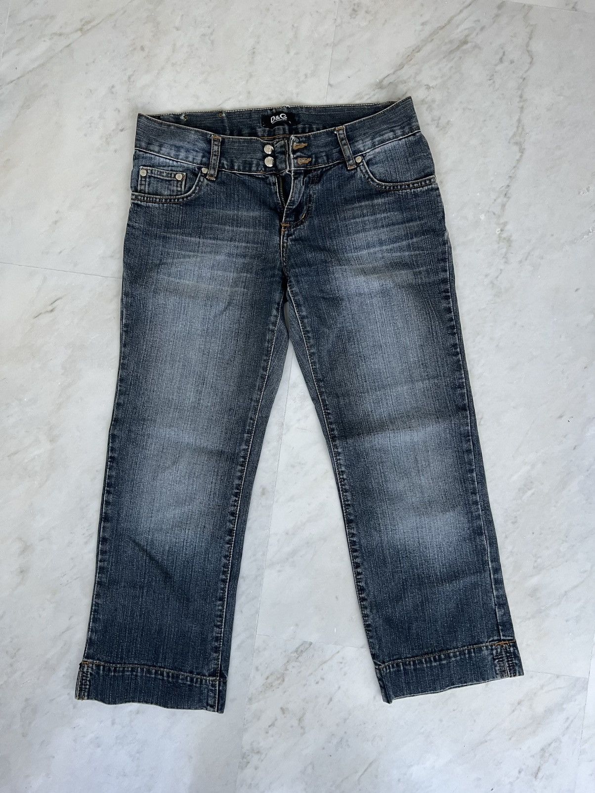 Dolce & Gabbana Jeans D&G Dolce & Gabbana Vintage Y2K – metal logo Size 27" / US 4 / IT 40 - 1 Thumbnail