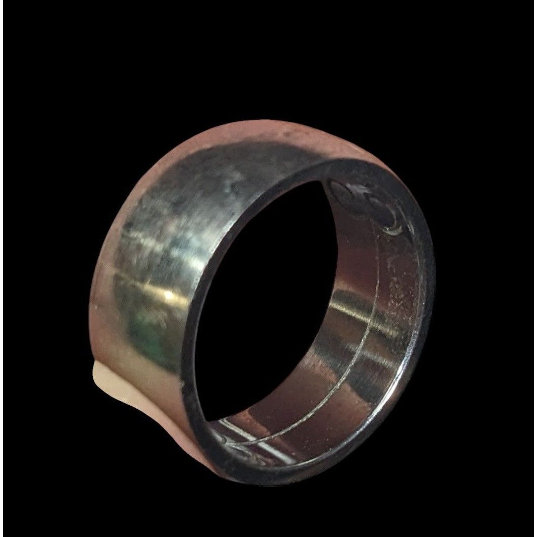 Other Vintage Floral Engraved Silver Tone Wide Band Ring Size 6 Size ONE SIZE - 13 Thumbnail
