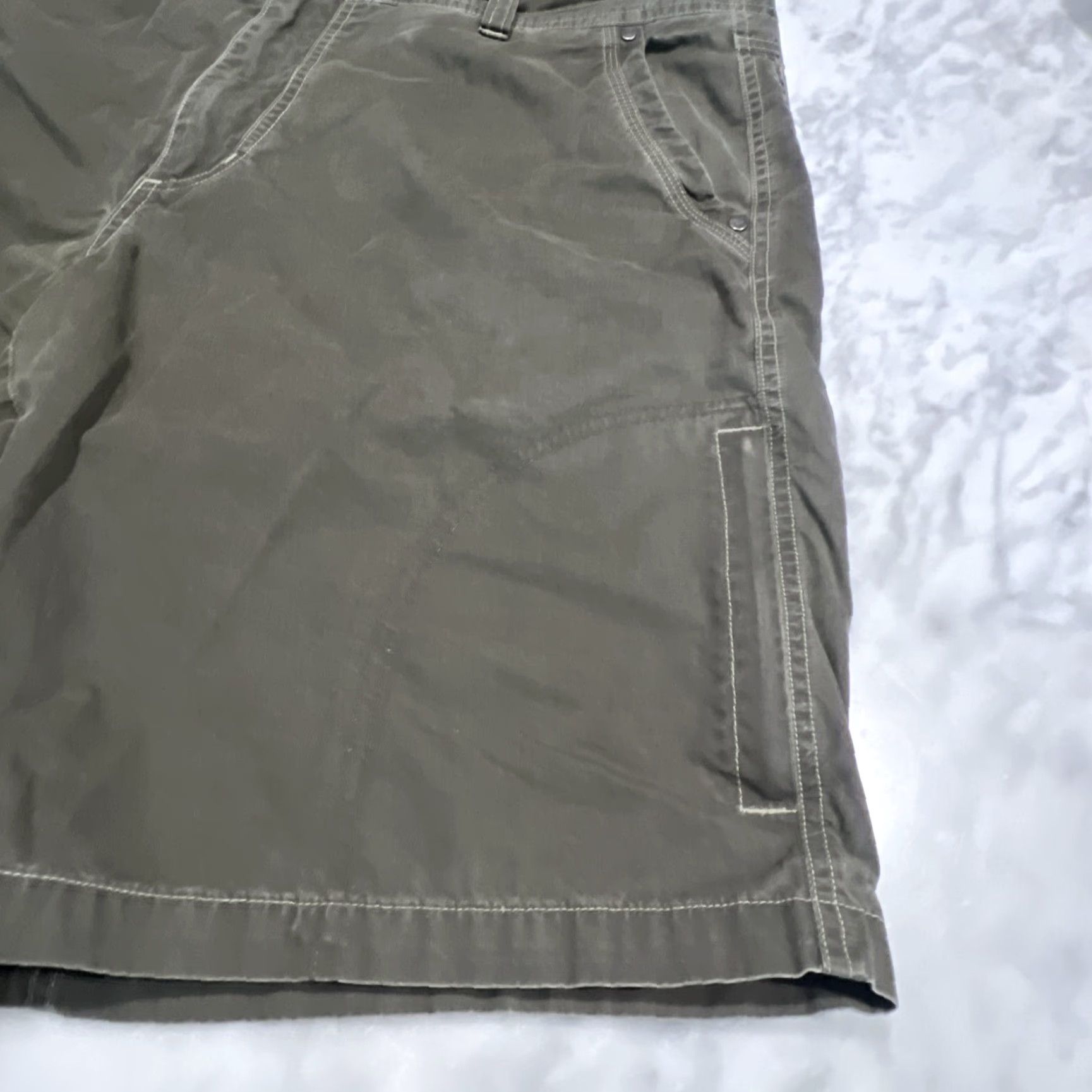 Vintage Kuhl Men's Shorts 36 Casual Hiking Cargo Cotton Nylon 10-inch Inseam Outdoors Brown Size US 36 / EU 52 - 4 Thumbnail