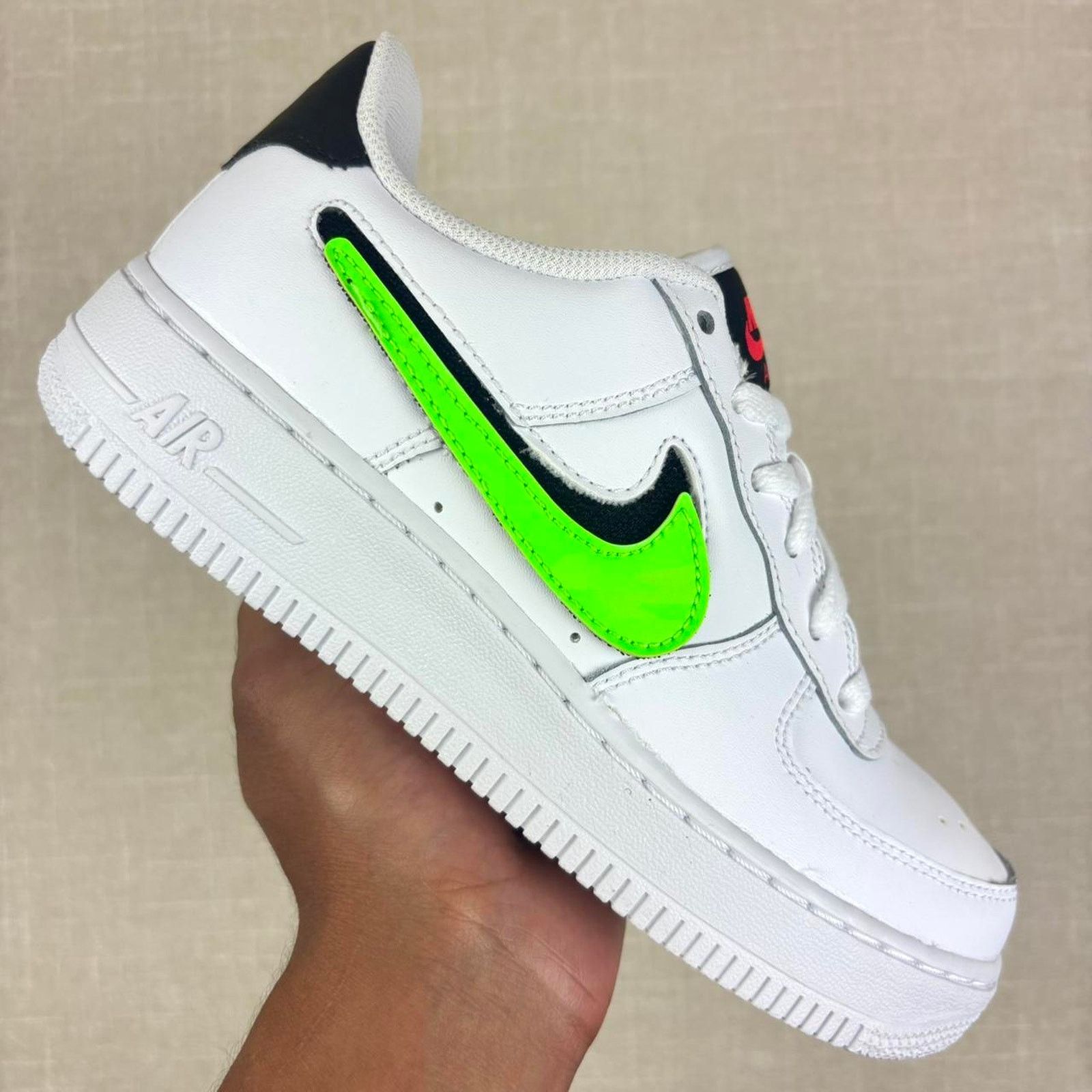 Nike ✅ 2019 Nike Air Force 1 Low “Removable Swoosh” 5.5W Size US 5.5 / IT 35.5 - 1 Thumbnail