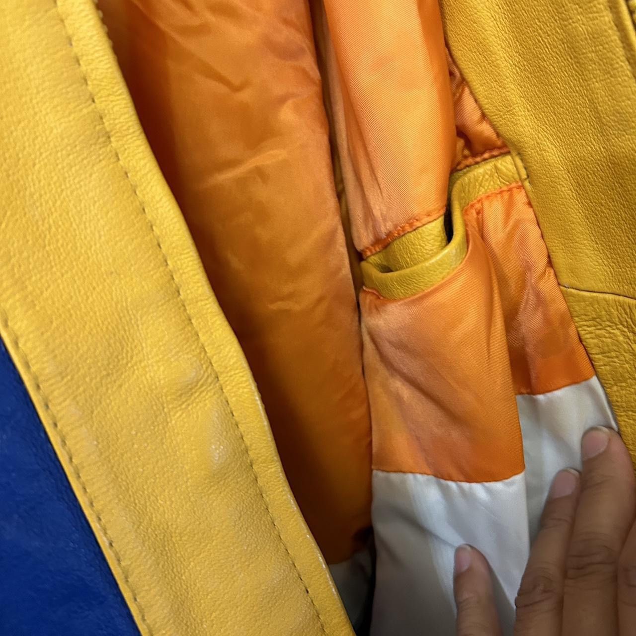 Other Michael Hoban Vintage 90s Leather Basketball Jacket Size US M / EU 48-50 / 2 - 6 Thumbnail