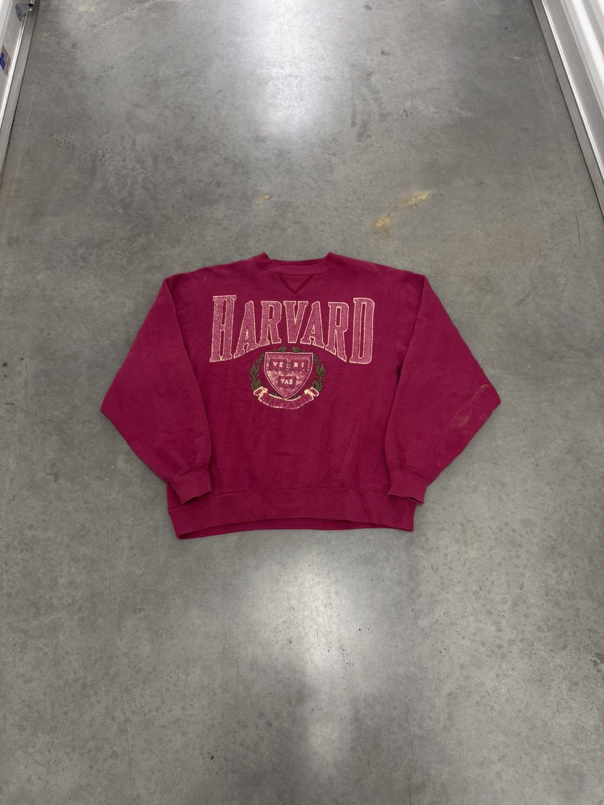 NCAA 90s Harvard University NCAA Faded Burgundy Sweatshirt Crew Size US M / EU 48-50 / 2 - 6 Thumbnail