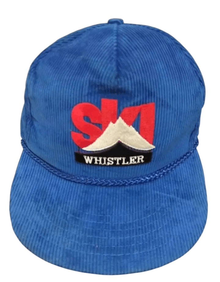 Vintage Vintage 90's CORDUROY Snapback x SKI WHISTLER Size ONE SIZE - 1 Thumbnail