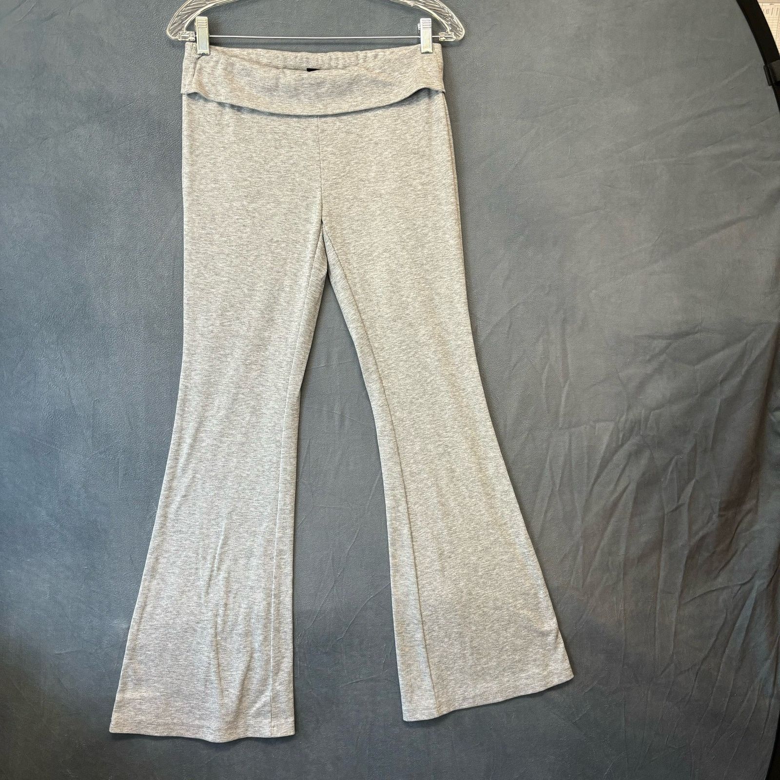 Shein Shein Pull On Bell Bottom Pant Women Large Ribbed Comfy 70s Size 28" / US 6 / IT 42 - 4 Thumbnail