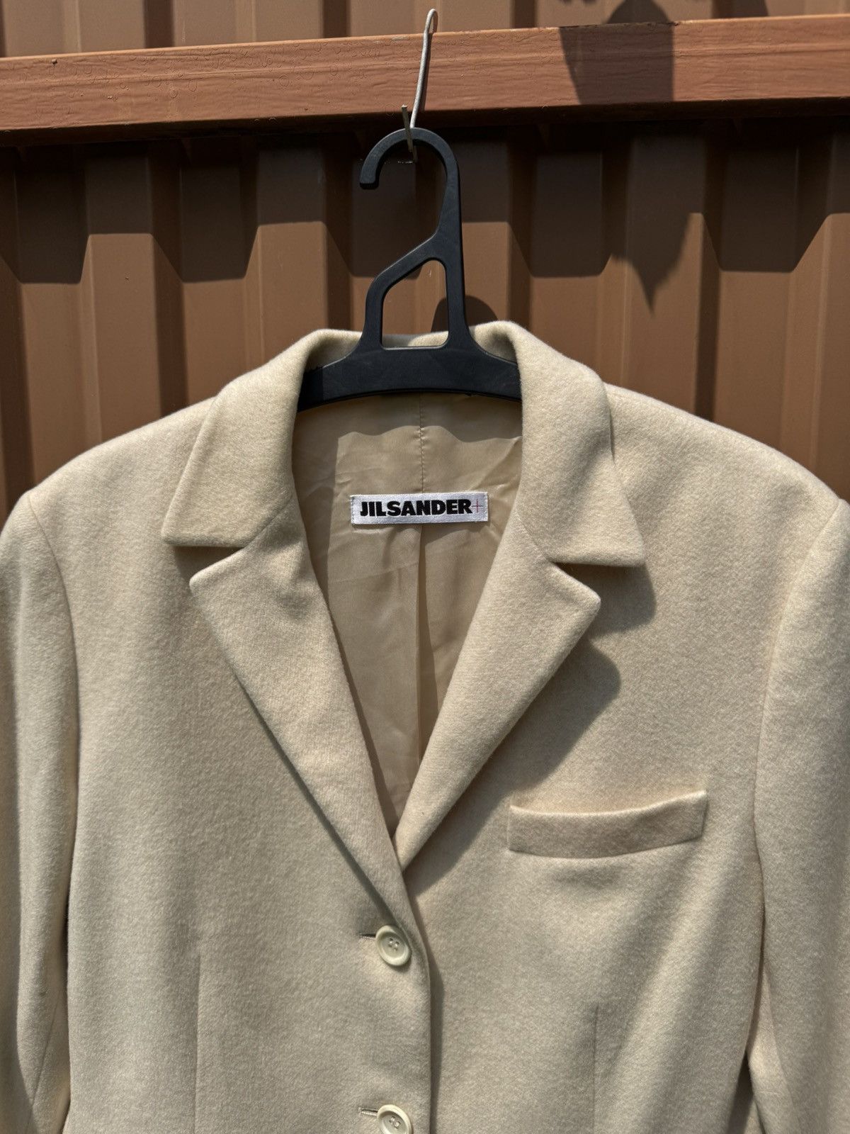 Vintage Vintage Jil Sander Plus Cashmere Beige Coat Size M / US 6-8 / IT 42-44 - 3 Thumbnail