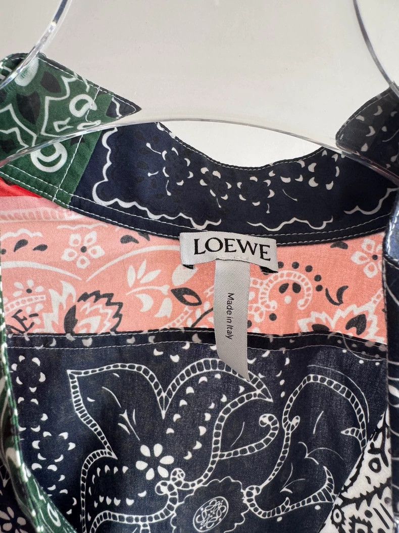 Loewe LOEWE Alois flower asymmetrical patchwork shirt Size M / US 6-8 / IT 42-44 - 3 Thumbnail