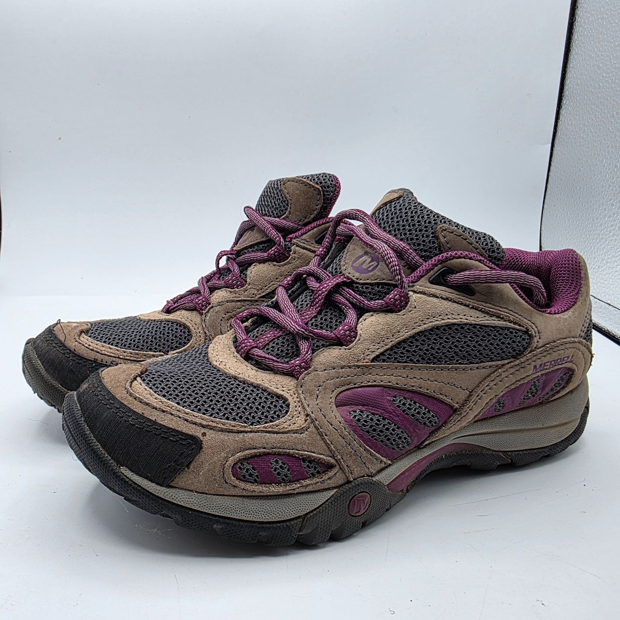 Merrell Merrell Azura Womens Size 5.5 Castle Rock Gray Purple Lightw Size US 5.5 / IT 35.5 - 4 Thumbnail