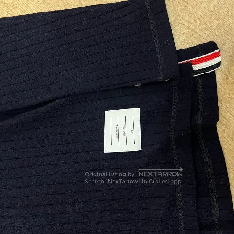 Thom Browne Thom Browne Dark blue high collar sweater Size US XL / EU 56 / 4 - 2 Thumbnail