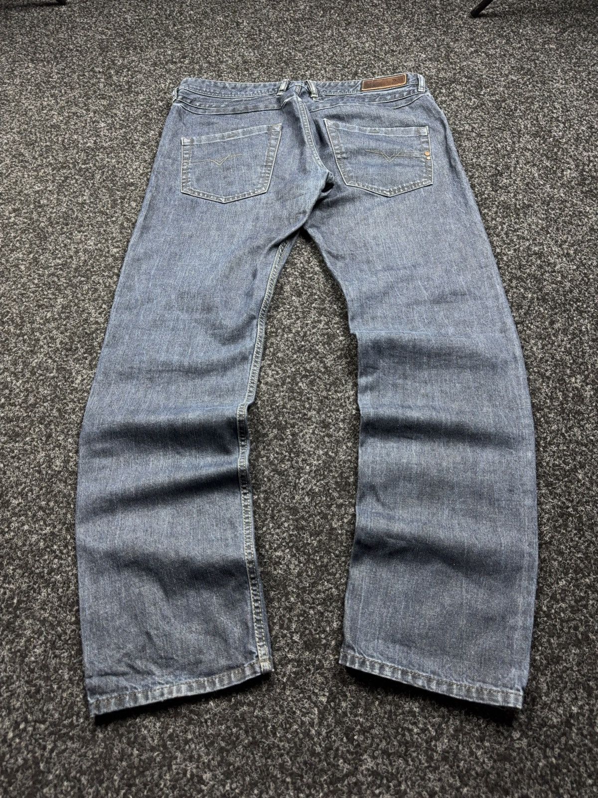 Diesel Luxury 00s Y2K Diesel Belther Regular Slim Tapered Jeans Size US 36 / EU 52 - 13 Thumbnail