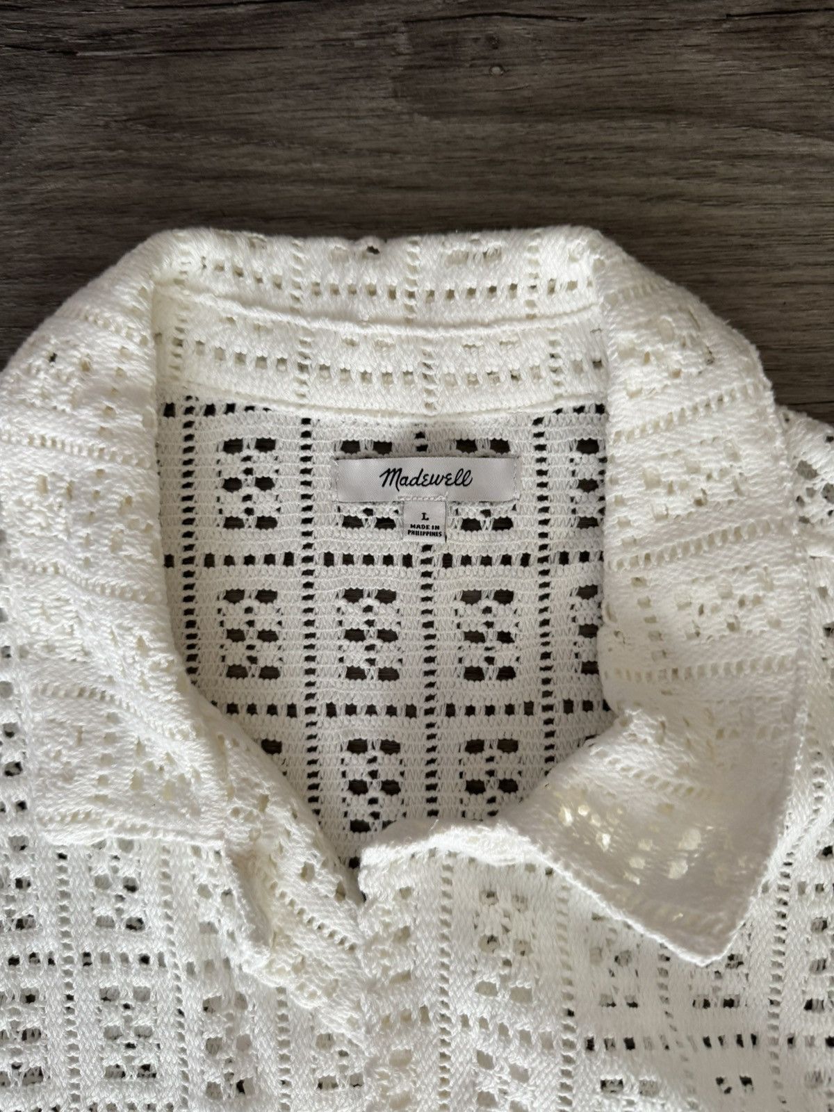 Madewell Never worn Madewell Crochet shirt Size US L / EU 52-54 / 3 - 2 Thumbnail