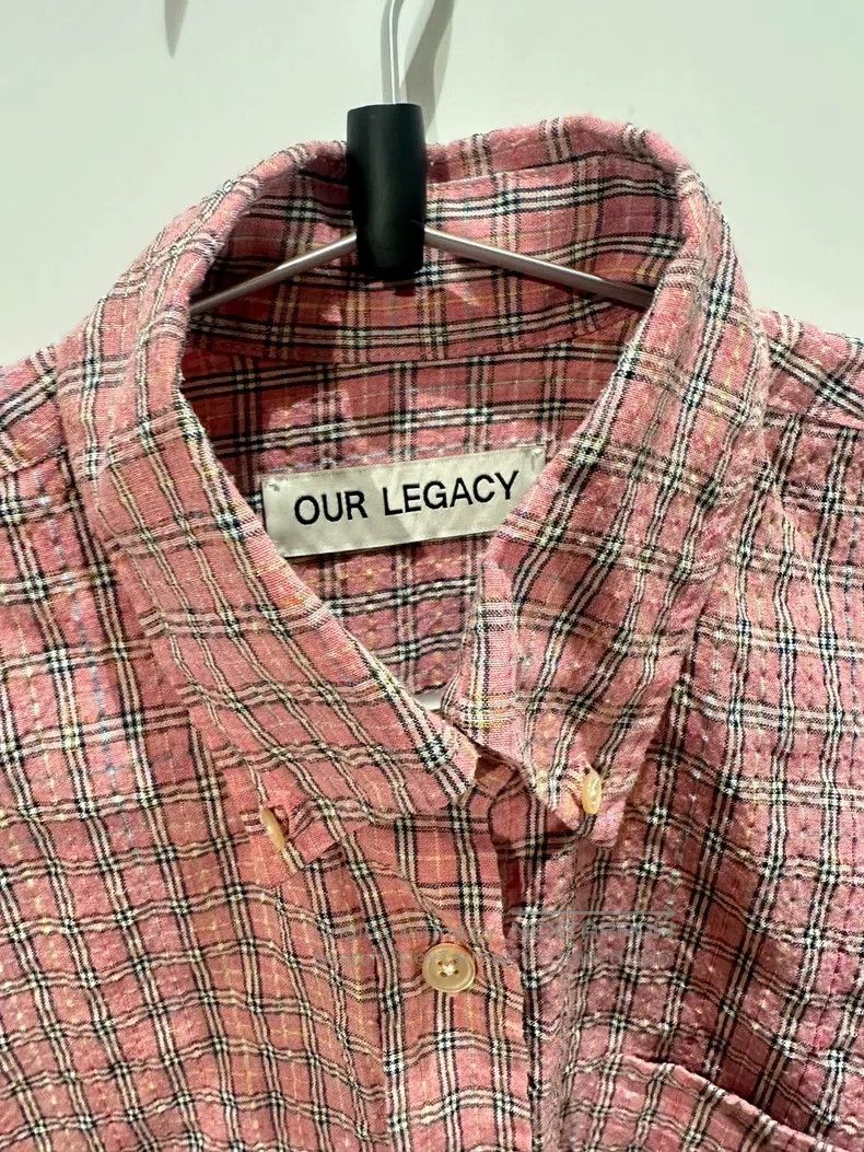 Our Legacy Our Legacy Pink checkered shirt Size US L / EU 52-54 / 3 - 2 Thumbnail