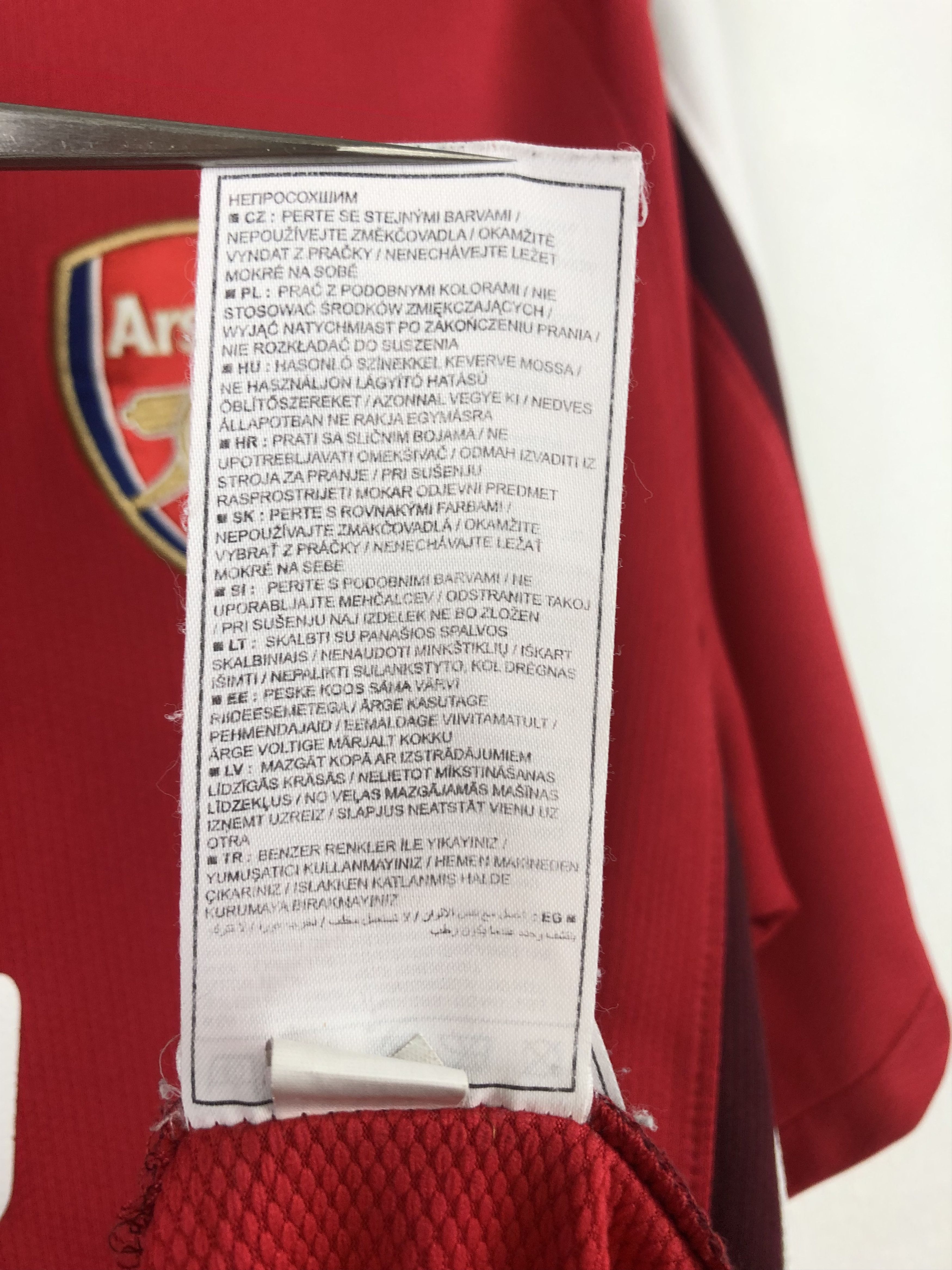 Nike Arsenal football shirt 2008 Soccer Jersey Gunners Tee Hype Size US M / EU 48-50 / 2 - 13 Thumbnail