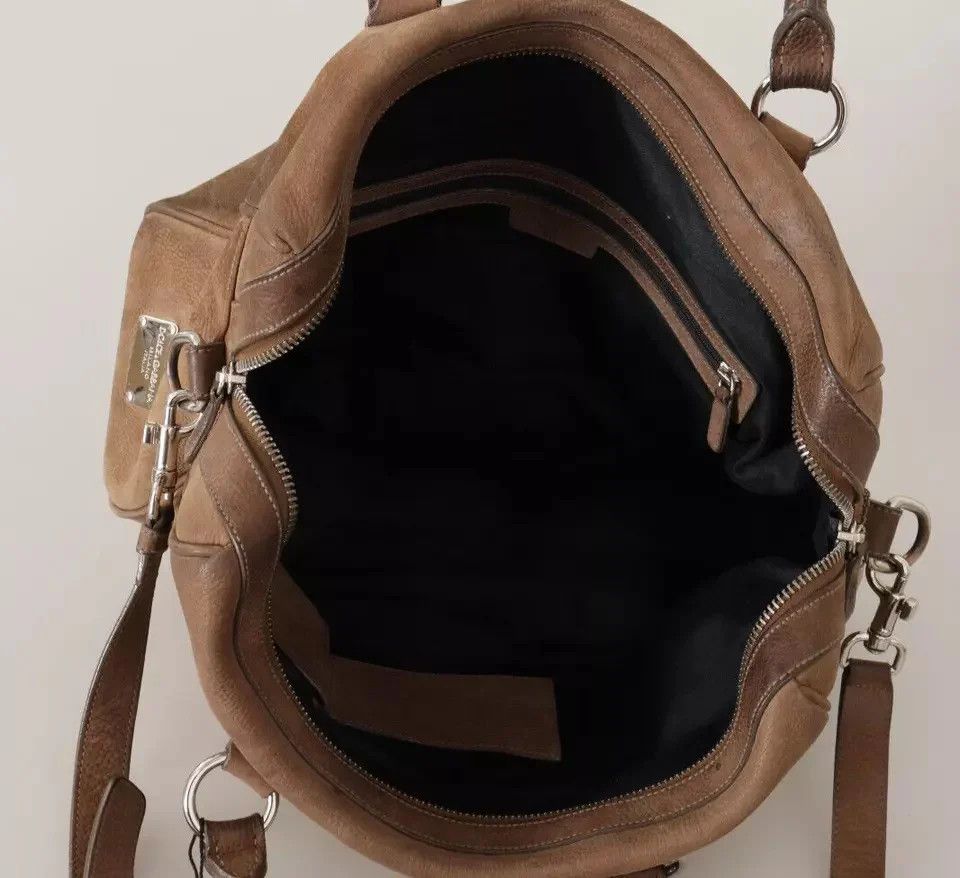Dolce & Gabbana Dolce & Gabbana Cognac Leather Crossbody for Travel & Gym Size ONE SIZE - 8 Thumbnail