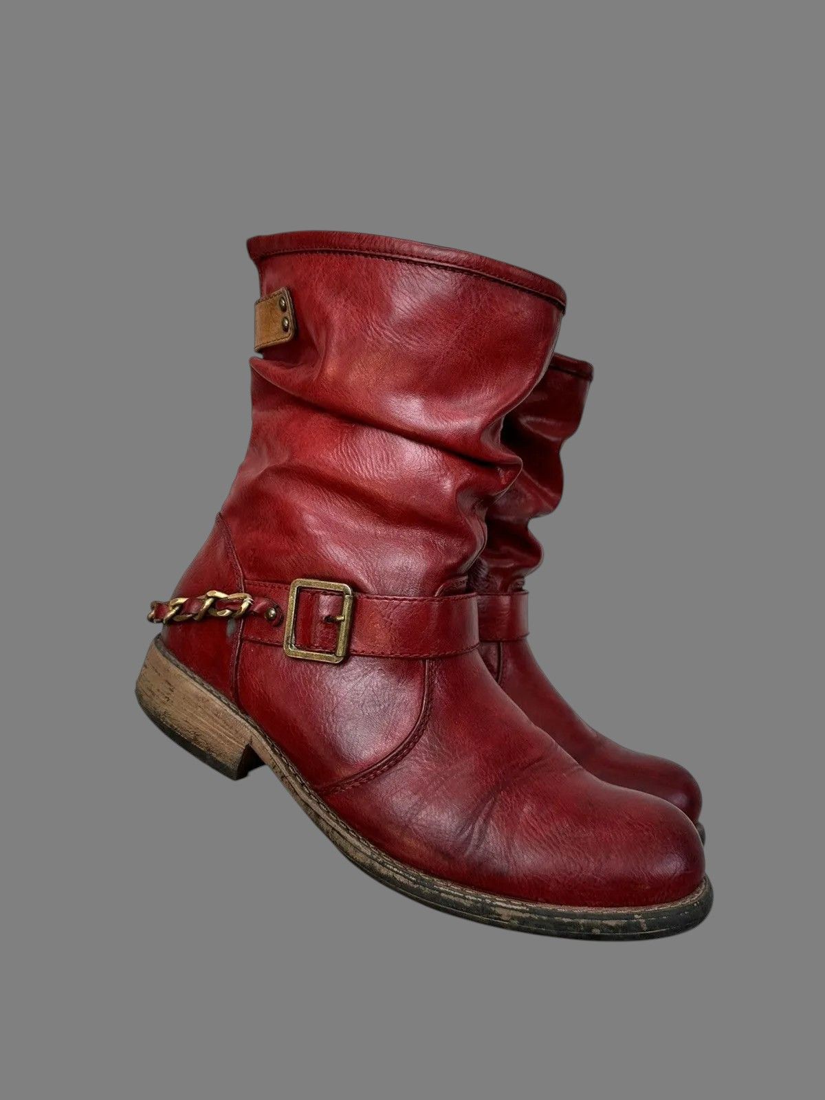 A.S.98 Guidi Style Vintage Leather Boots High AS98 Rick 424 Size US 9 / IT 39 - 1 Thumbnail