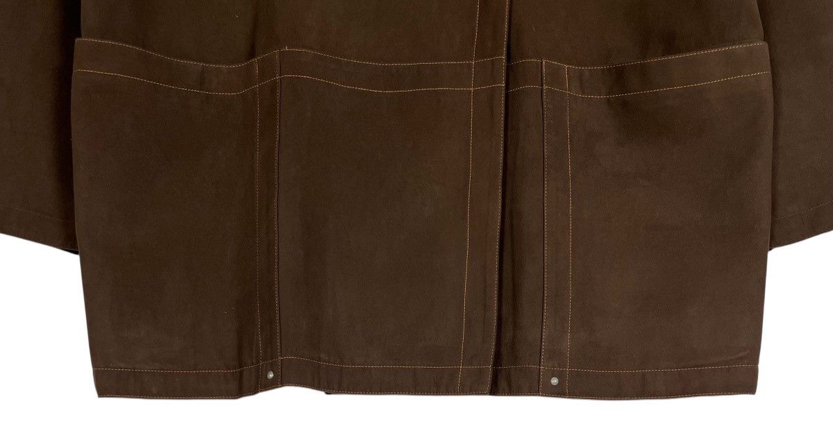 Courreges Vintage Courreges 80s Moleskin Long Coat Size M / US 6-8 / IT 42-44 - 6 Thumbnail