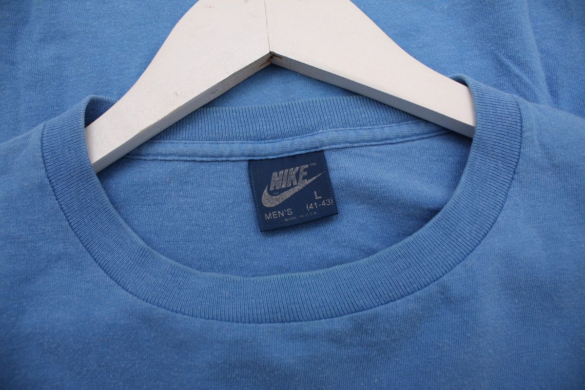 Nike × Vintage Vintage Nike 1980 Blue Tag Long Sleeve Single Stitch Size US M / EU 48-50 / 2 - 2 Thumbnail